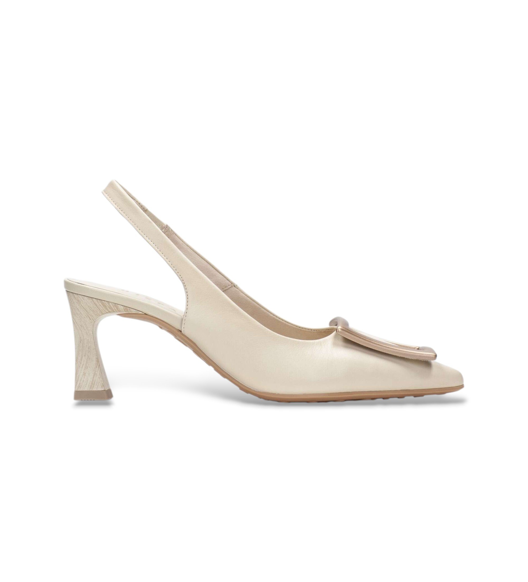 Hispanitas für Damen. HV264850 Giorgia beige Schuhe (39), Leder, 5 bis 8 cm, Keine, Lässig