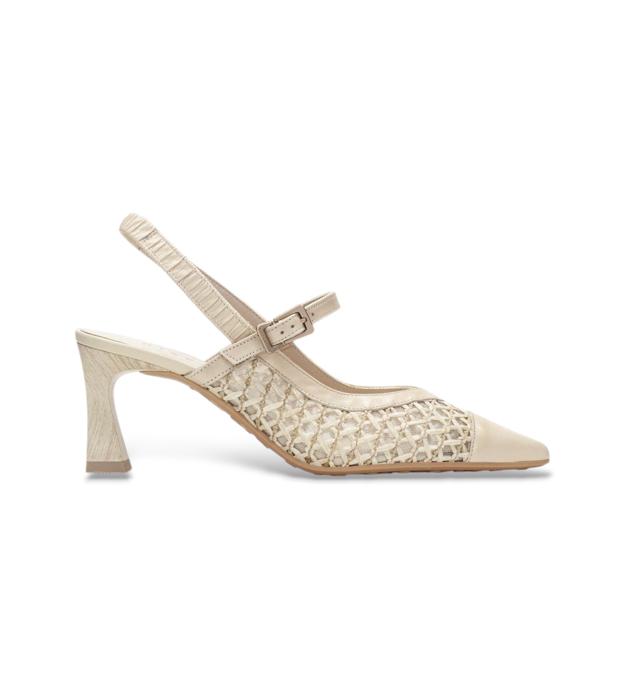 Hispanitas für Damen. RHV264671 Giorgia beige Schuhe (38), 5 bis 8 cm, Schnalle, Lässig, Party, Klassisch