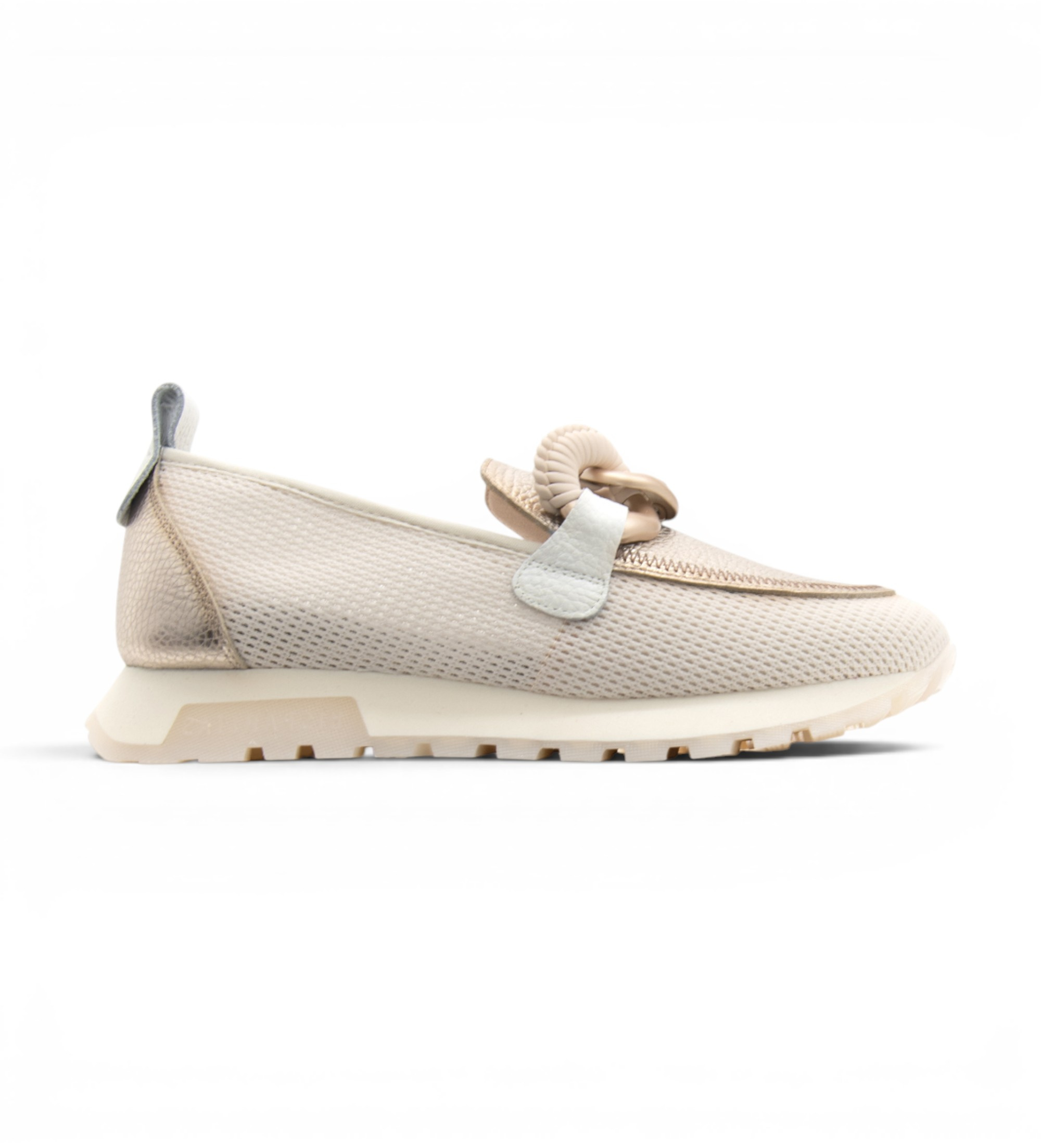 Hispanitas für Damen. HV264834 Turnschuhe Oregon off-white (40), Braun, Wohnung, Keine, Lässig