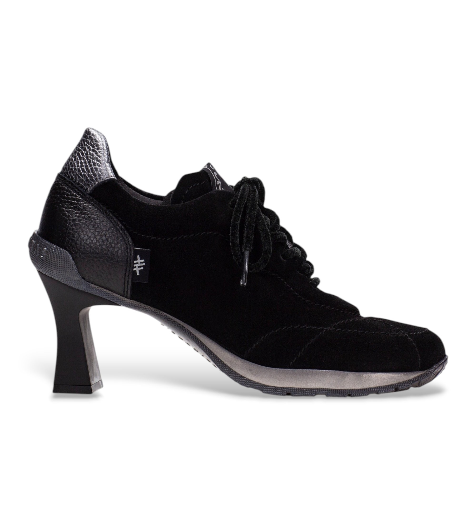 Hispanitas für Damen. HI265144 Schwarzer Schuh Saigon (37), Leder, 8 bis 10 cm, Keine, Party