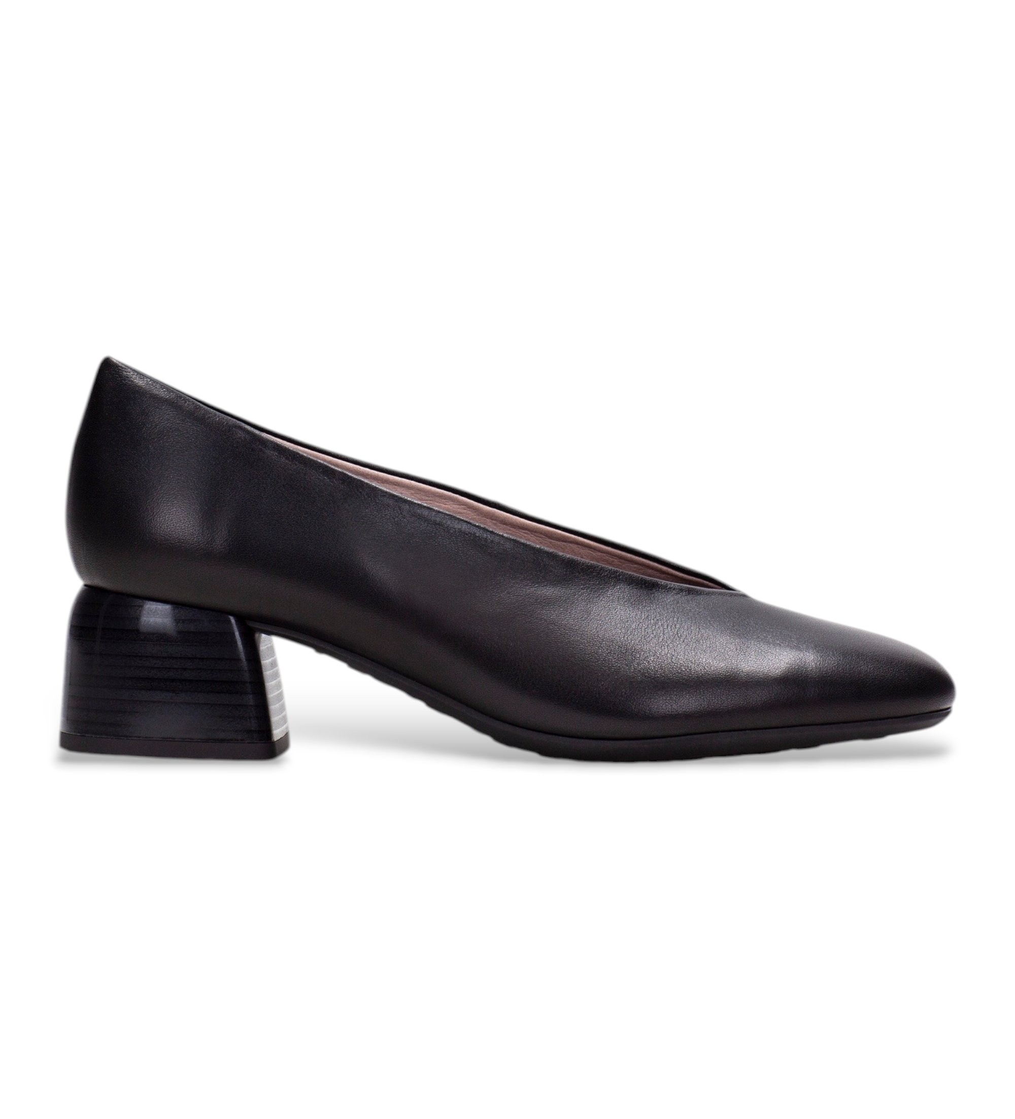 Hispanitas für Damen. HI265177 Schuhe aus Leder Warschau schwarz (37), 1 bis 3 cm, Keine, Klassisch