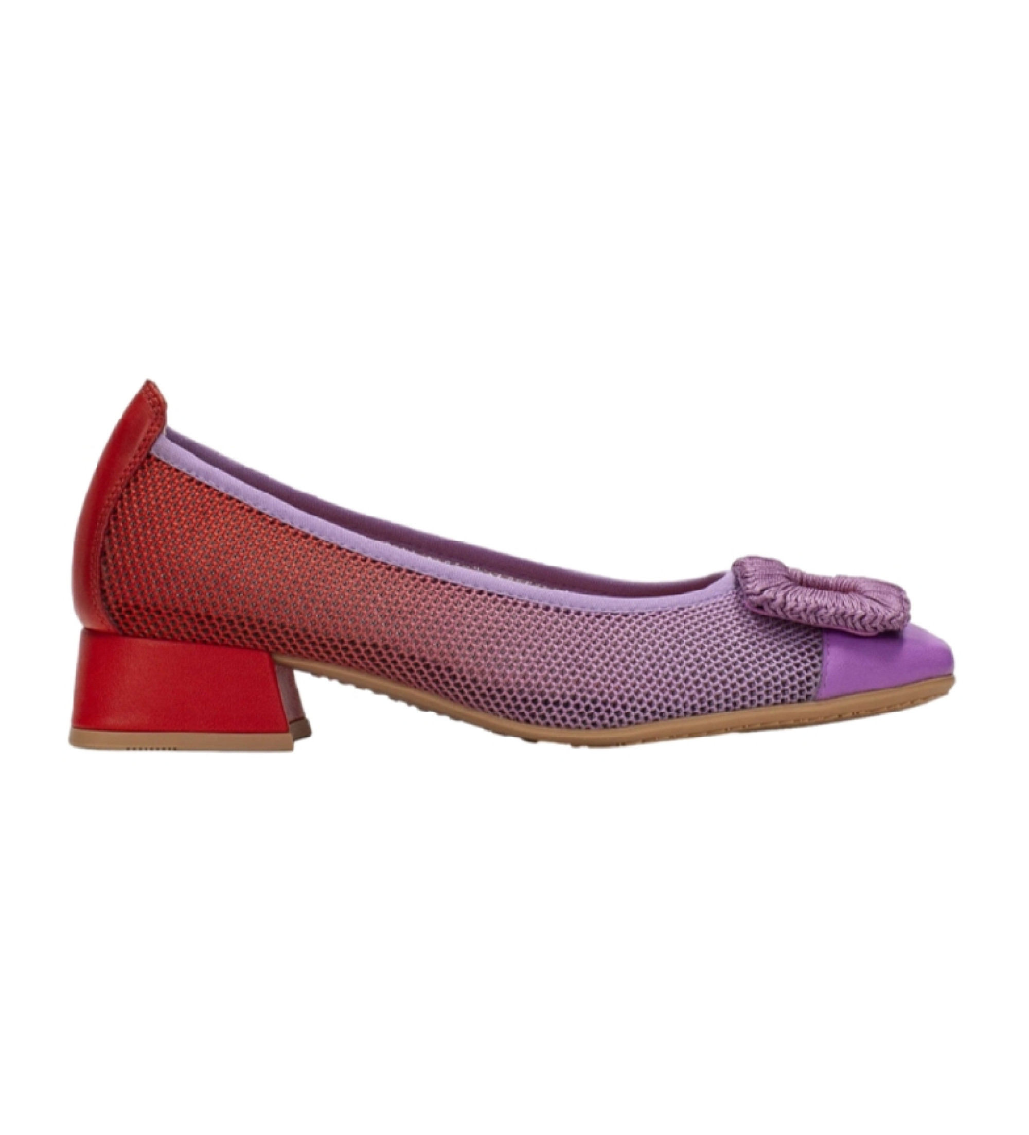 Hispanitas für Damen. BHV243335 Ballerinas Aruba violett (37), Leder, 1 bis 3 cm, Keine, Lässig, Rosa, Flieder