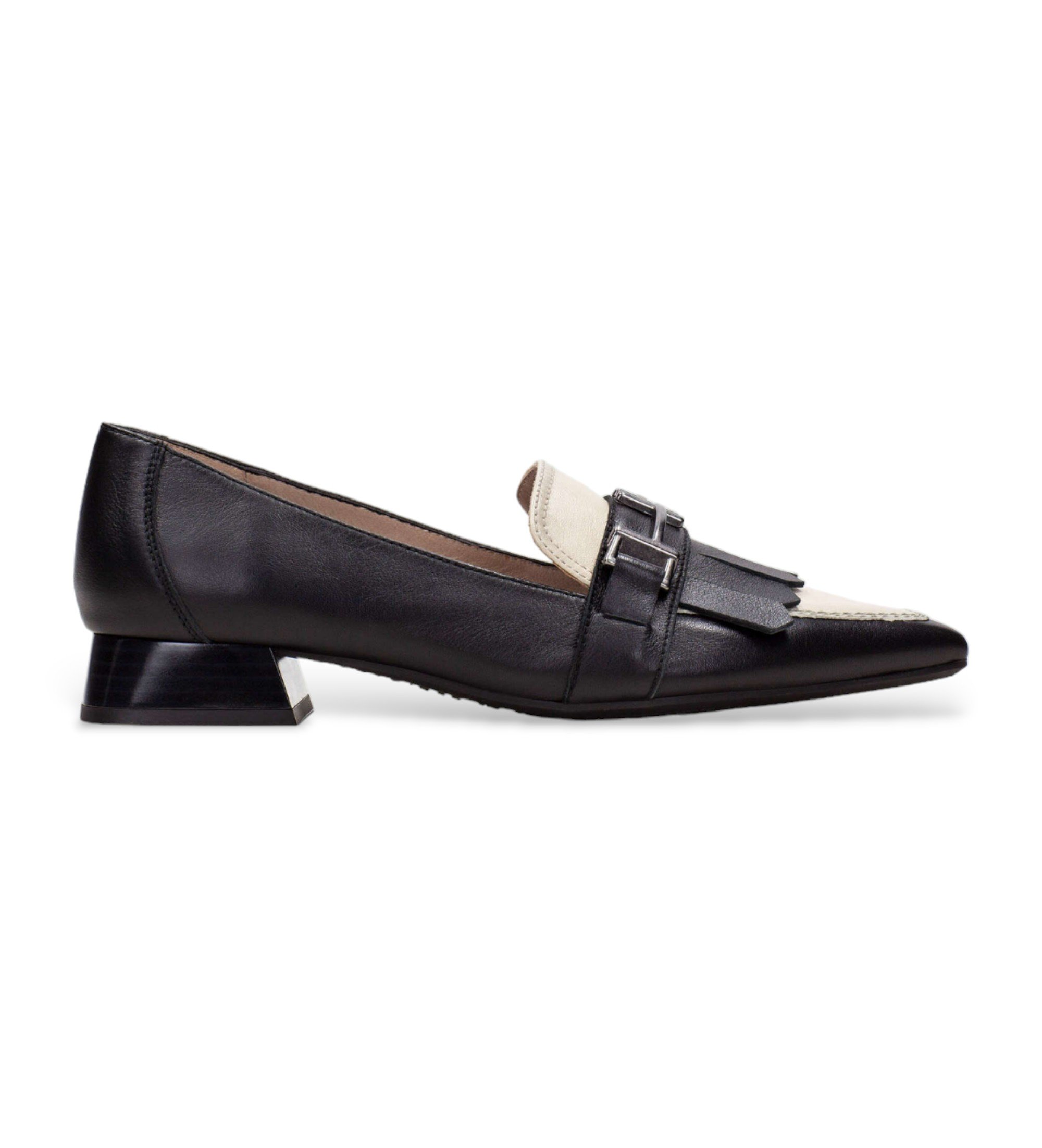 Hispanitas für Damen. CHI243573 Menorca schwarze Lederschuhe (38), 1 bis 3 cm, Keine, Lässig, Party