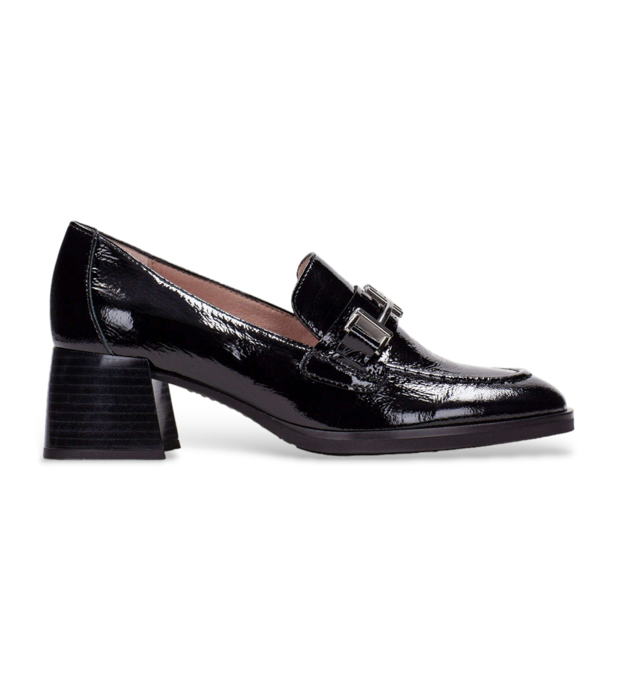 Hispanitas für Damen. HI243590 Schwarze Riemchen-High-Heels aus Leder (36), 3 bis 5 cm, Keine, Lässig