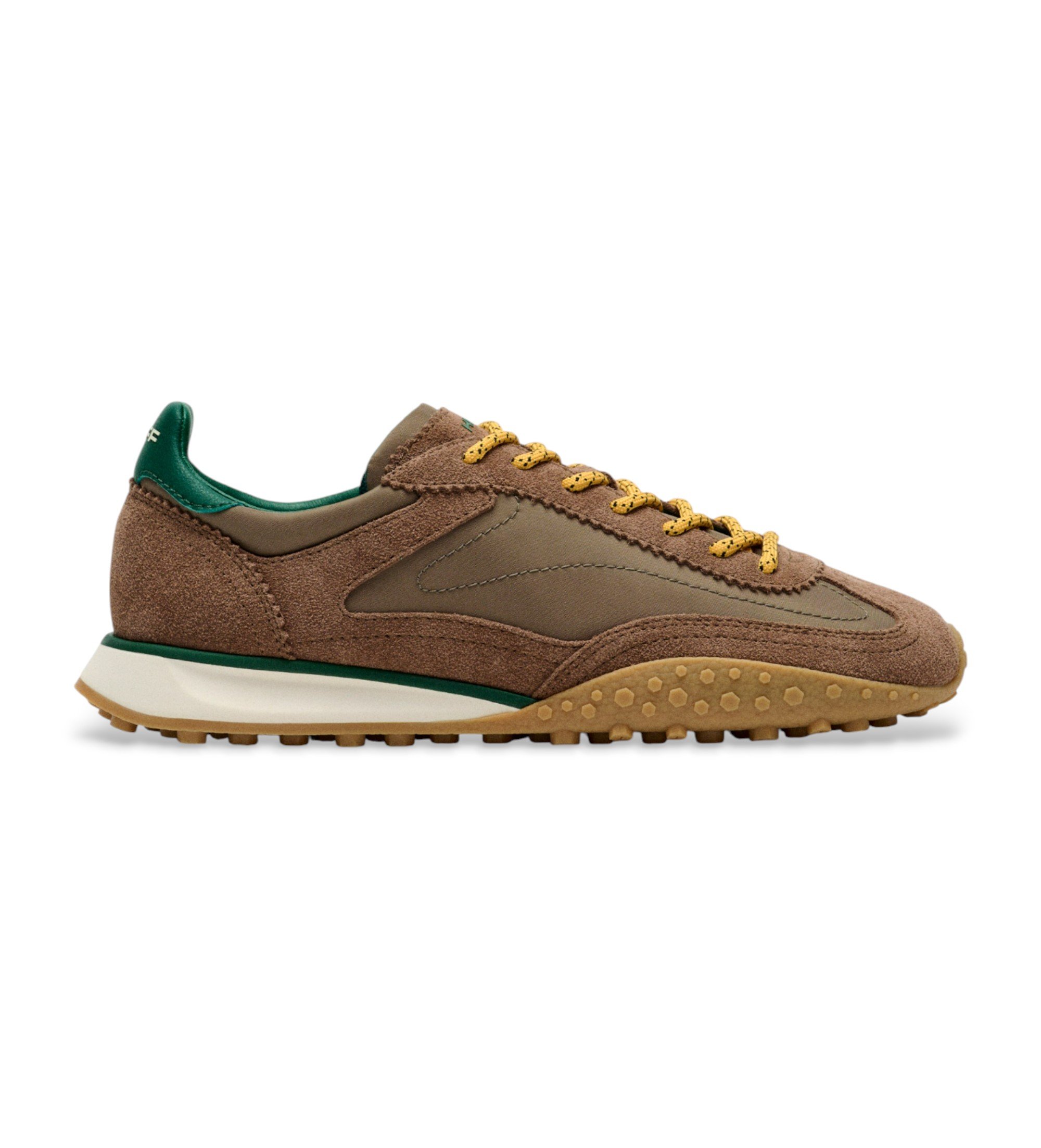 HOFF für Herren. 22559005 Turnschuhe Bridge Mkii braun (44), Leder, Wohnung, Schnürsenkel, Lässig
