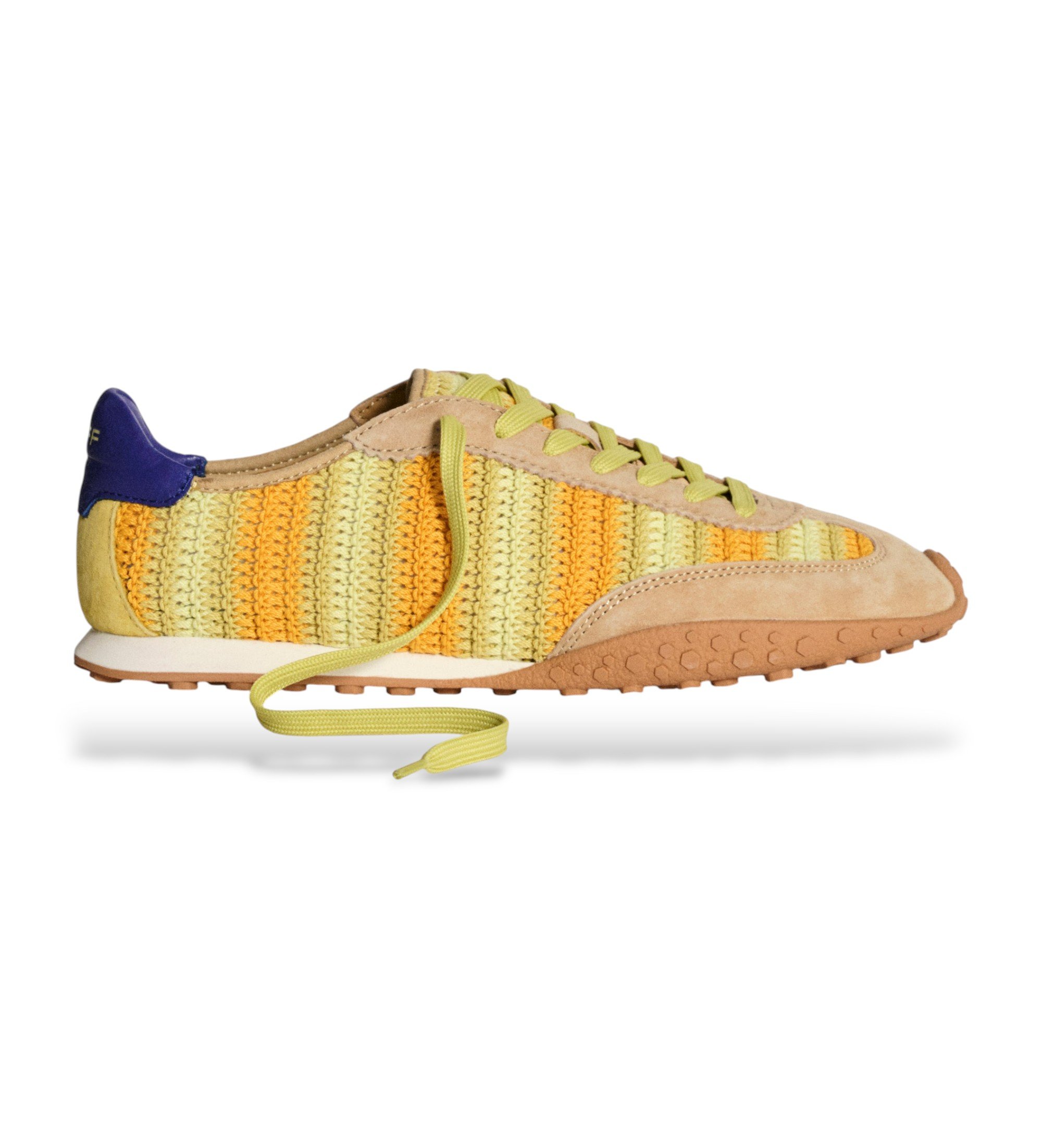 HOFF für Damen. 12661025 Bridge Woven Mimosa Schuhe gelb (40), Stoff, Wohnung, Schnürsenkel, Lässig