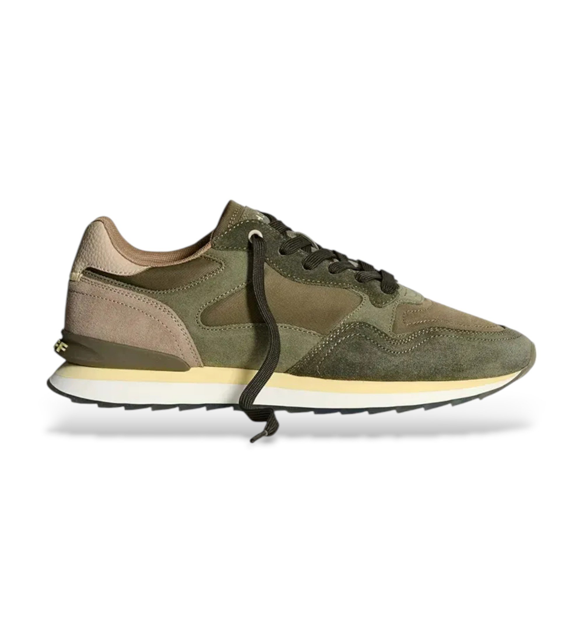 HOFF für Herren. 22502601 Trainers City Buenos Aires grün (42), Leder, Wohnung, Schnürsenkel, Lässig