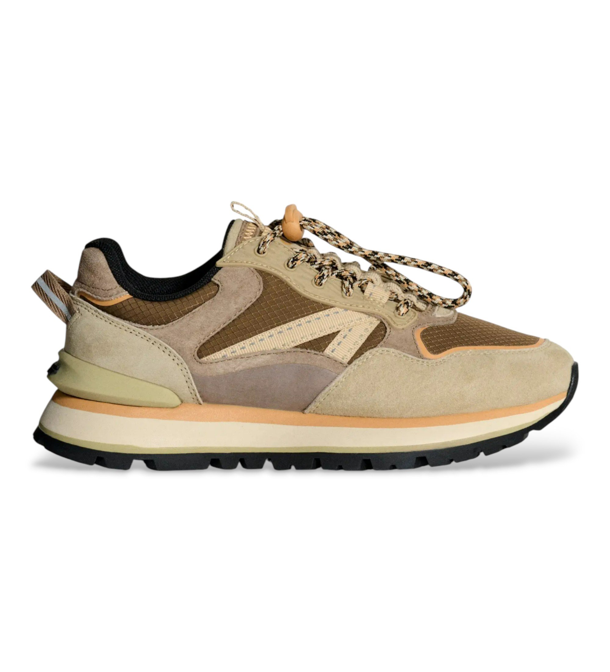 HOFF für Damen. 22558006 City Off Road Schuhe beige (40), Leder, Braun, Wohnung, Schnürsenkel, Lässig