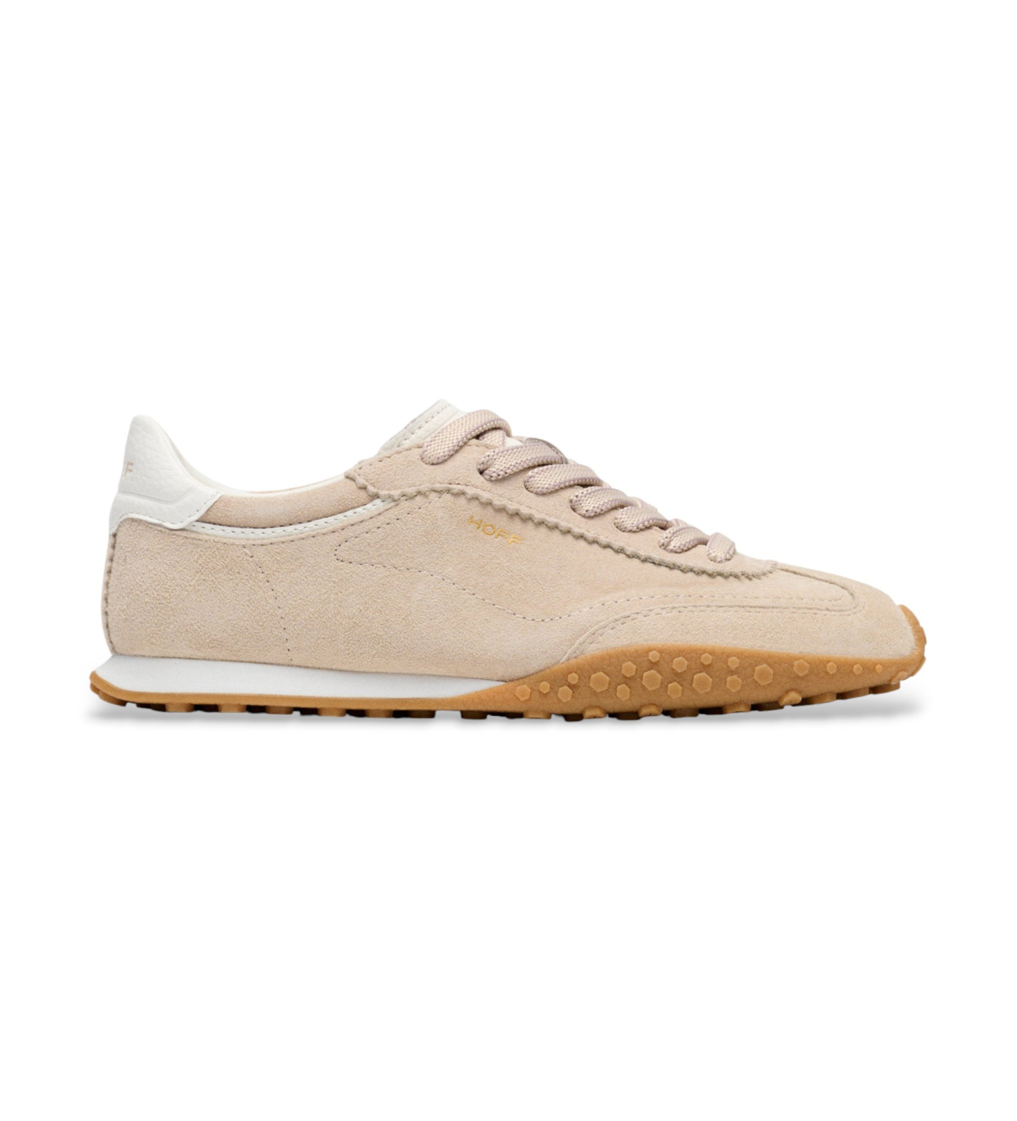 HOFF Unisex. 22561018 Beige Bridge Leder Turnschuhe (37), Wohnung, Schnürsenkel, Lässig