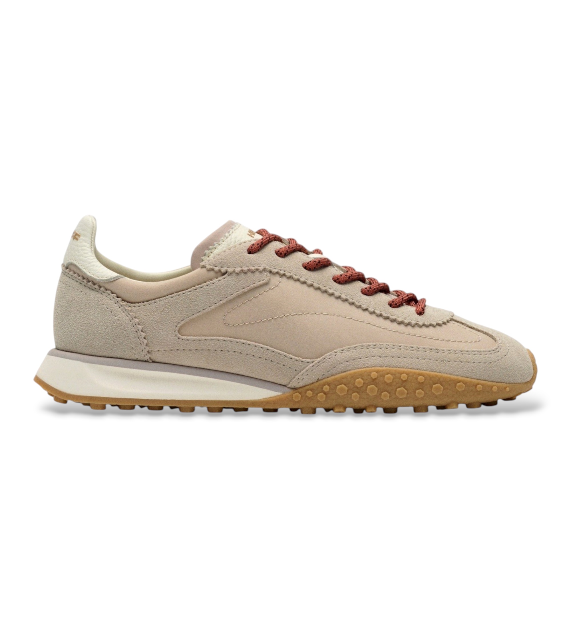 HOFF für Damen. 22659411 Beige Bridge Mkii Leder Turnschuhe beige (37), Wohnung, Schnürsenkel, Lässig