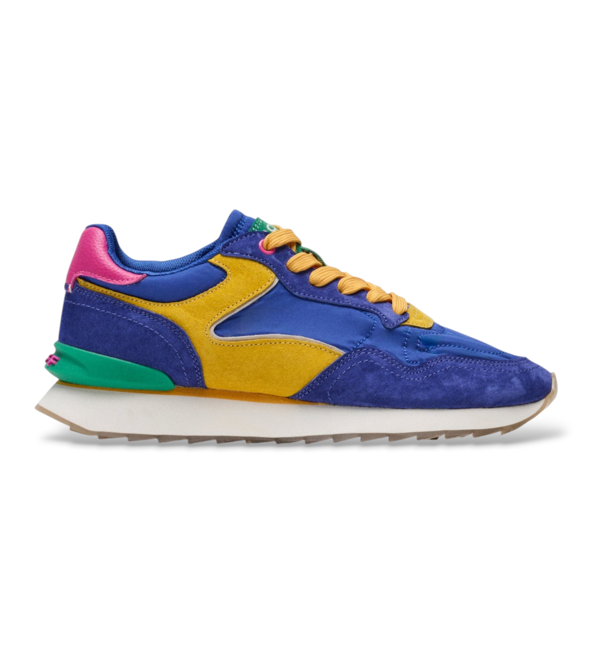 HOFF für Damen. 12602016 City Dopamine Leder Sneakers blau (40), Wohnung, 1 bis 3 cm, Schnürsenkel, Lässig