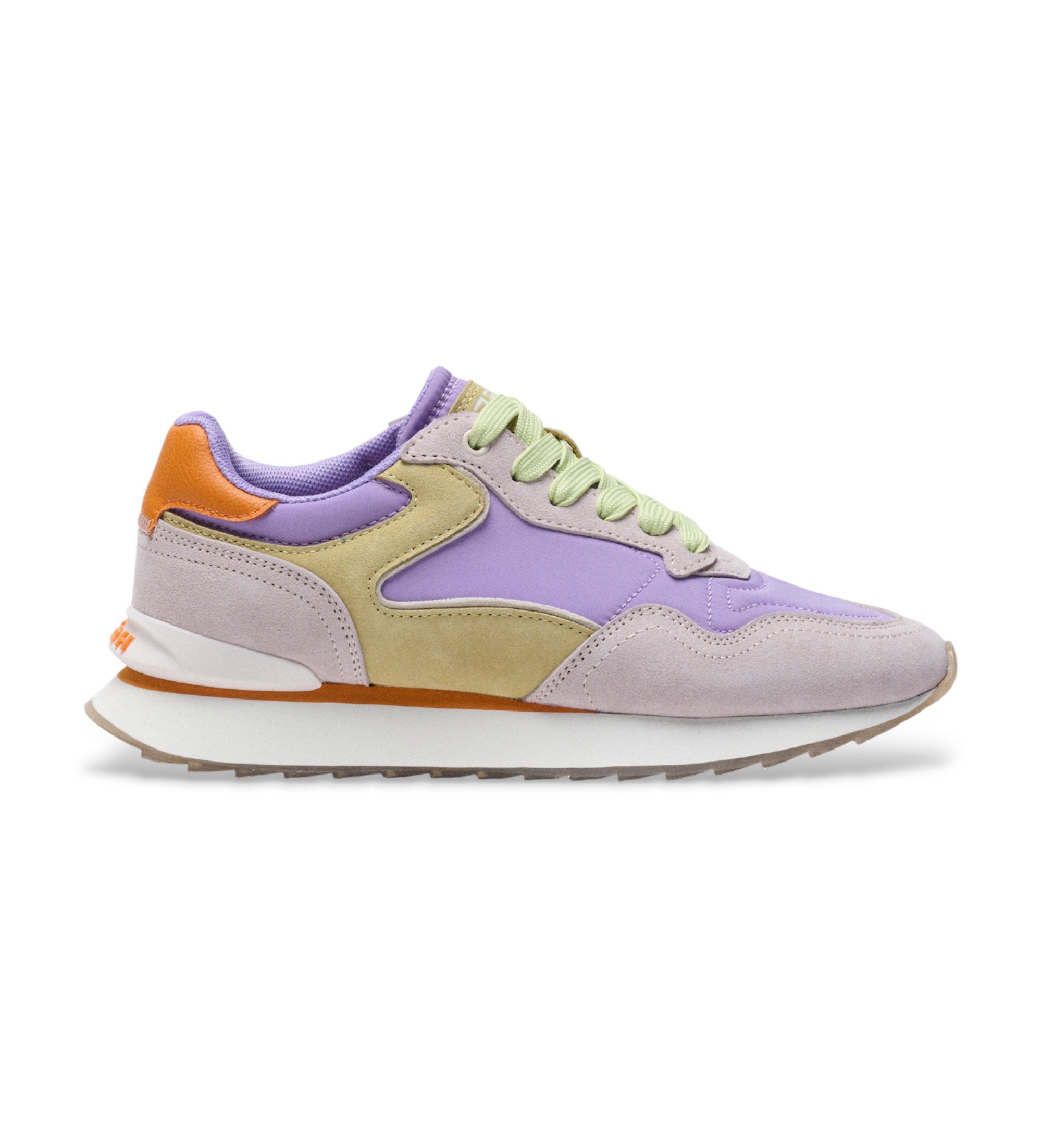 HOFF für Damen. 12602409 City Dopamine Lederschuhe flieder (35), Wohnung, 1 bis 3 cm, Schnürsenkel, Lässig