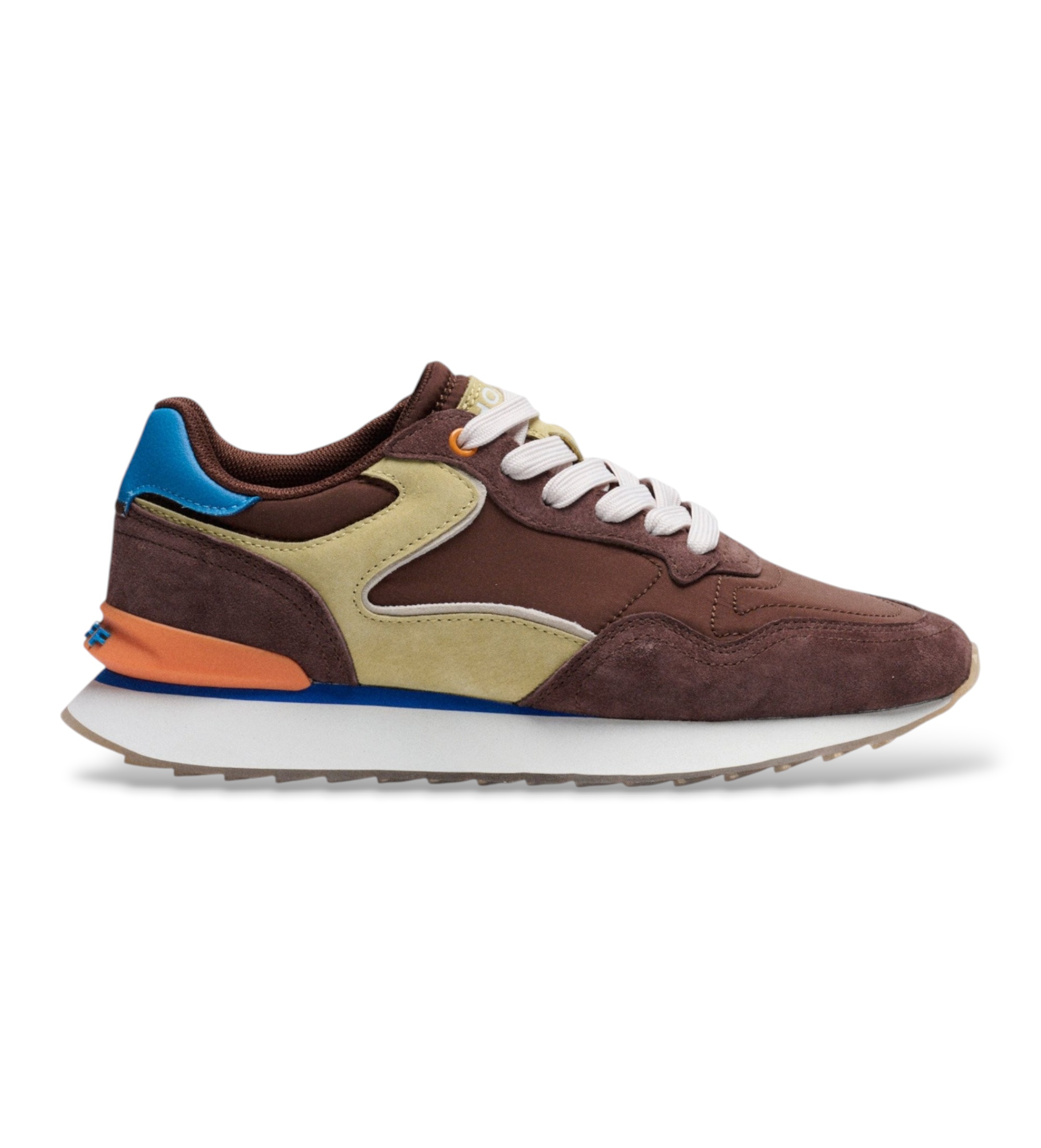 HOFF Unisex. 12602410 City Dopamine Braun Leder Turnschuhe (36), Wohnung, 1 bis 3 cm, Schnürsenkel, Lässig