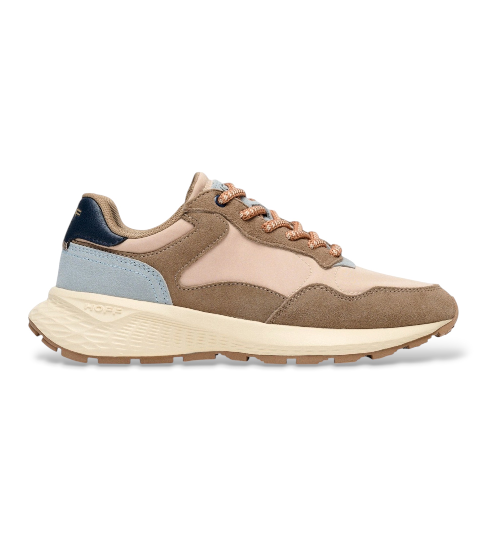 HOFF Unisex. 22435603 Leder-Sneaker City Mkii Nairobi braun (40), Beige, Wohnung, Schnürsenkel, Lässig