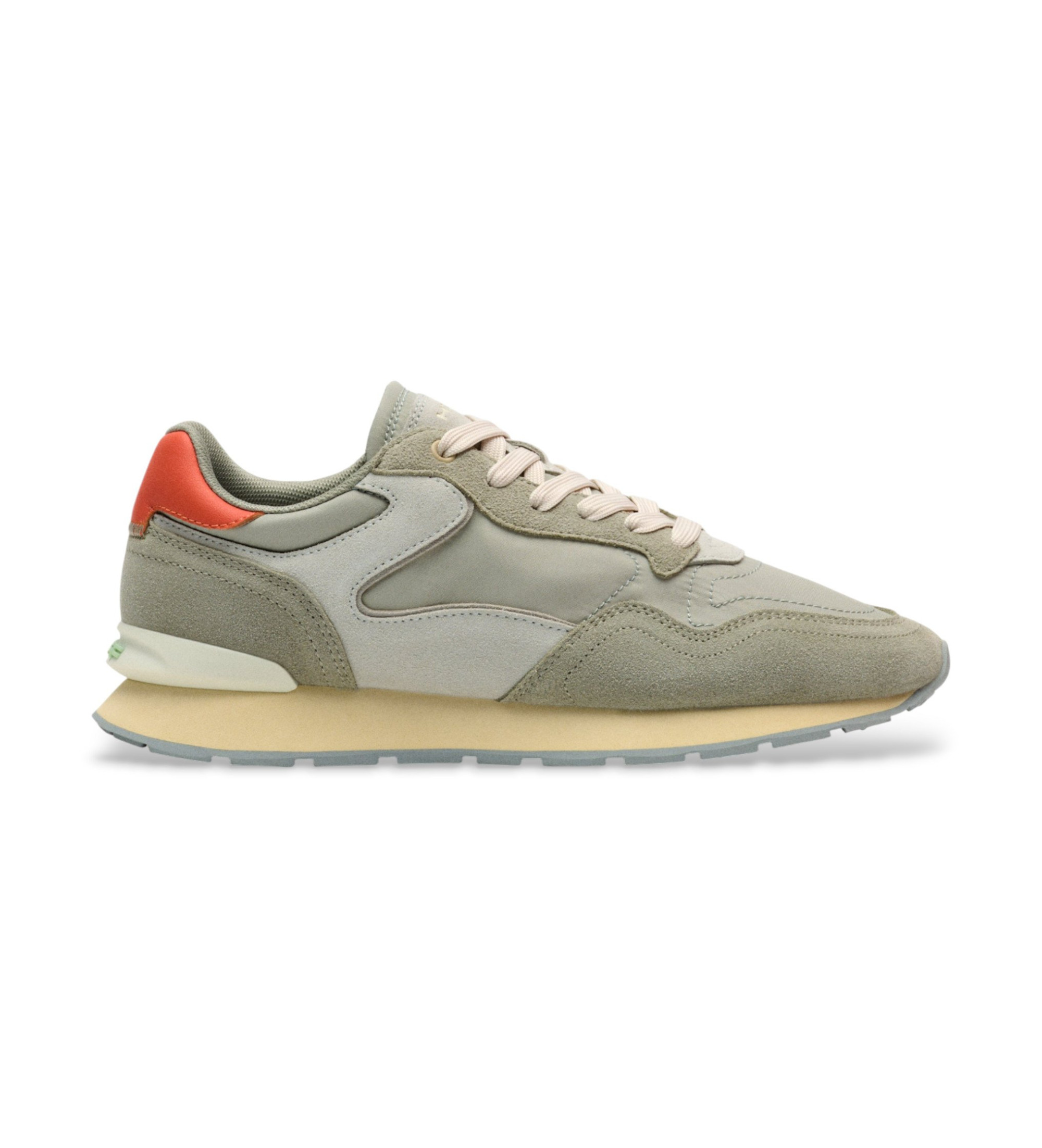 HOFF für Damen. 12602406 Leder Turnschuhe City Retro grün (40), Wohnung, Schnürsenkel, Lässig