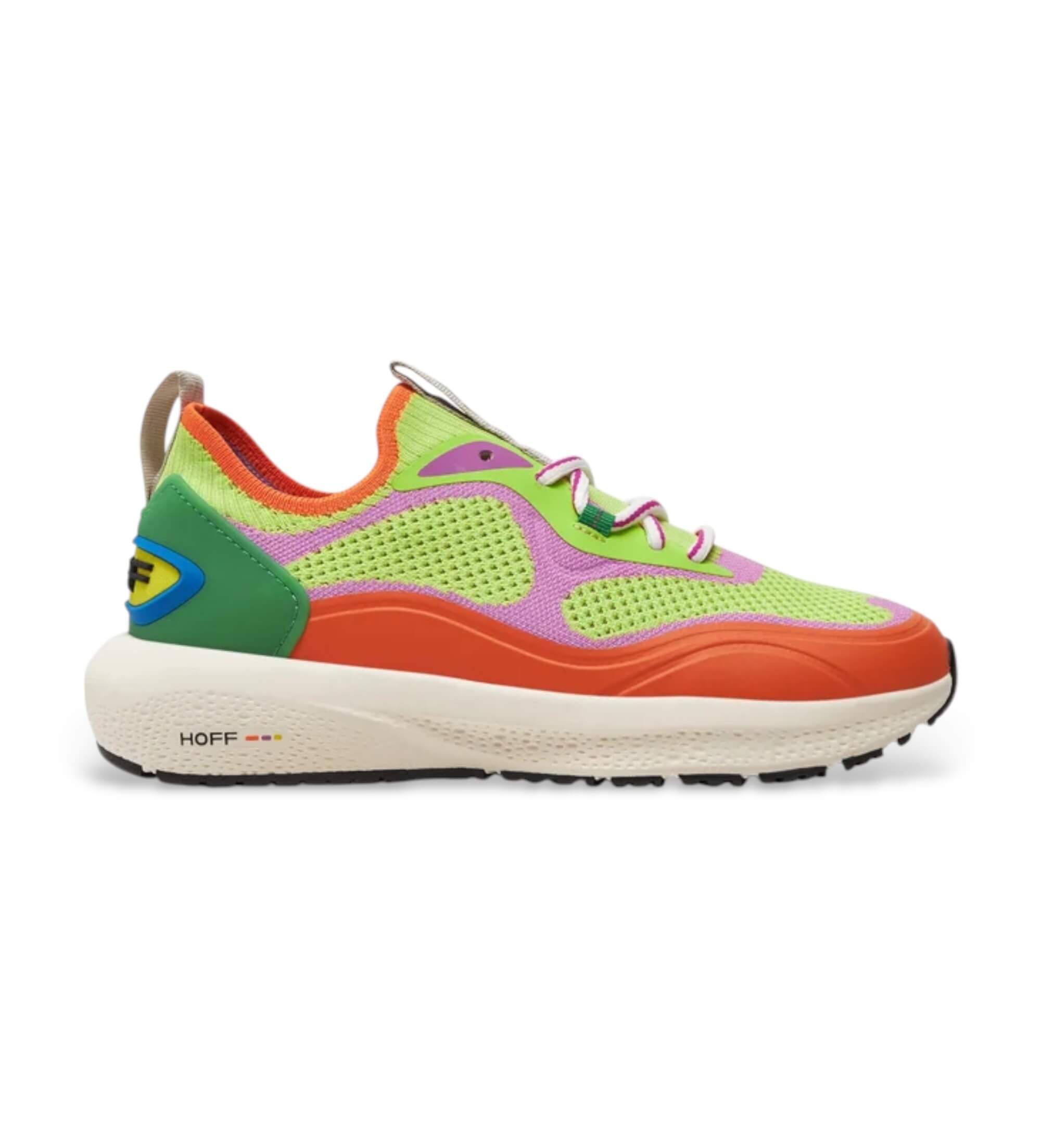 HOFF für Damen. 12418004 Mehrfarbige Swift-Turnschuhe aus Leder (38), Wohnung, Schnürsenkel, Lässig