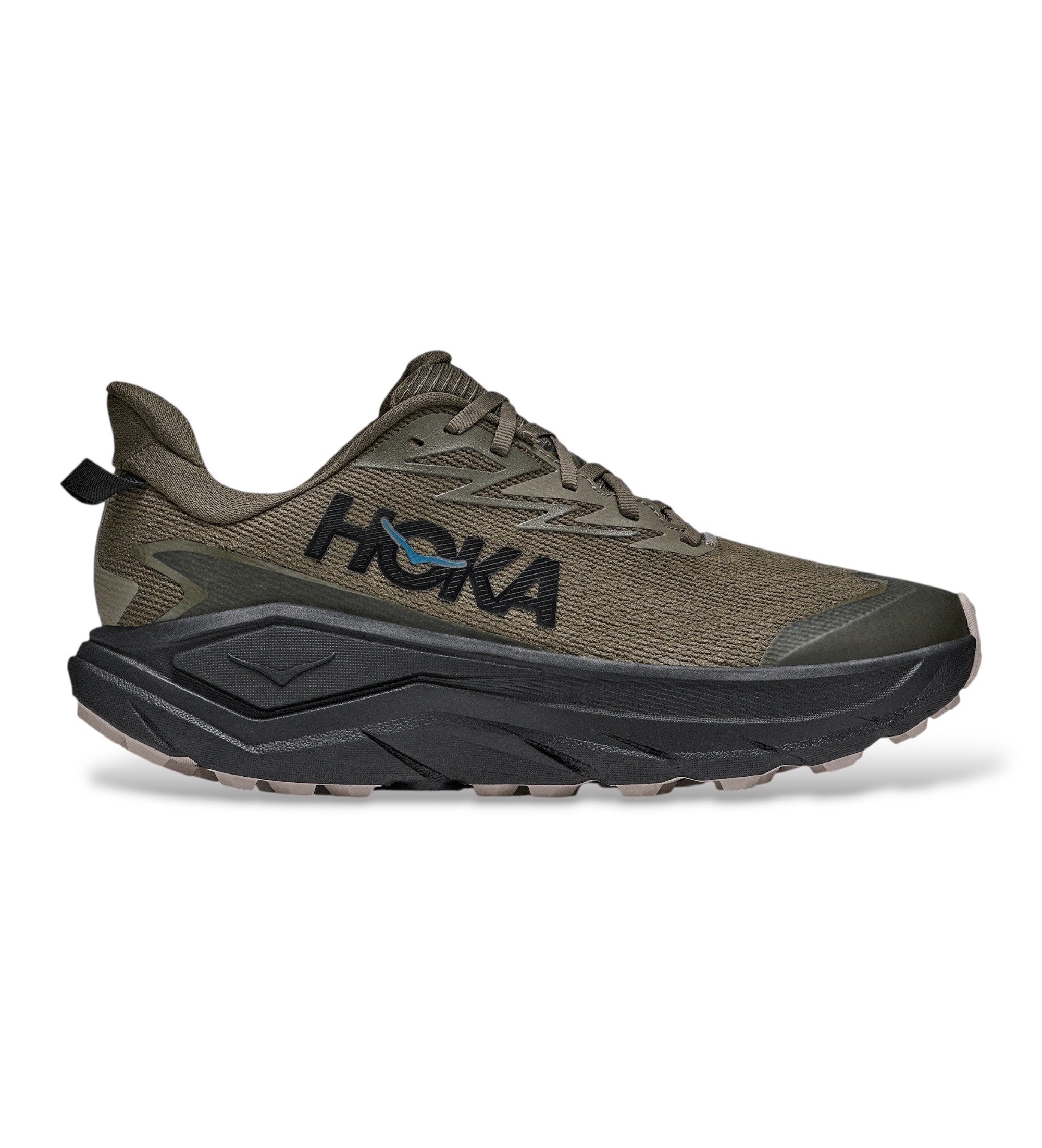 HOKAvoor mannen. 1171958 Challenger 8 Gtx sneakers bruin (46), Plat, Veters, Casual, Sportief, Buiten, Running, Meerdere sporten