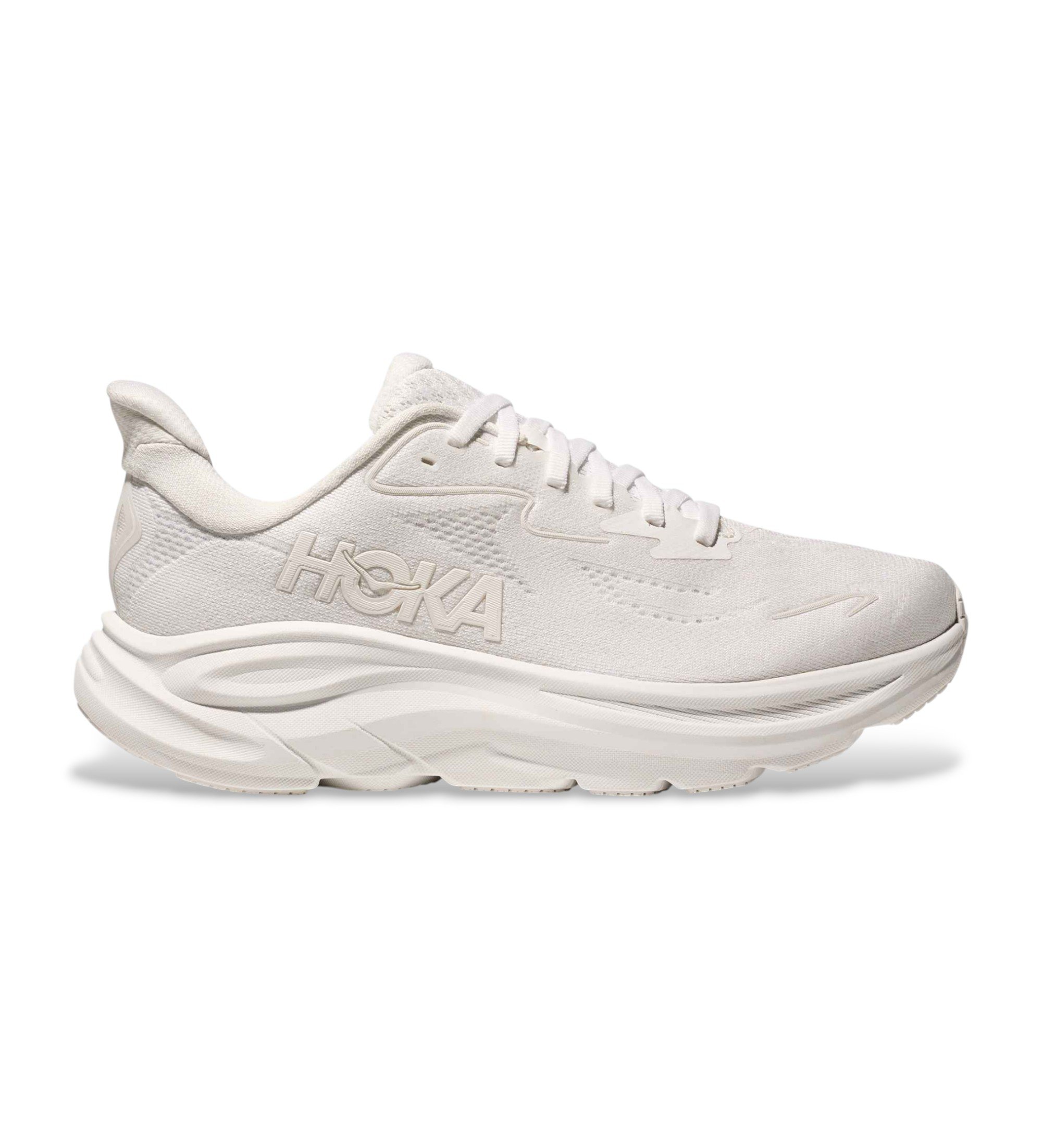 HOKA für Herren. 1162030 Clifton 10 Schuhe weiß (46), 1 bis 3 cm, Schnürsenkel, Sportlich, Laufen, Multisport