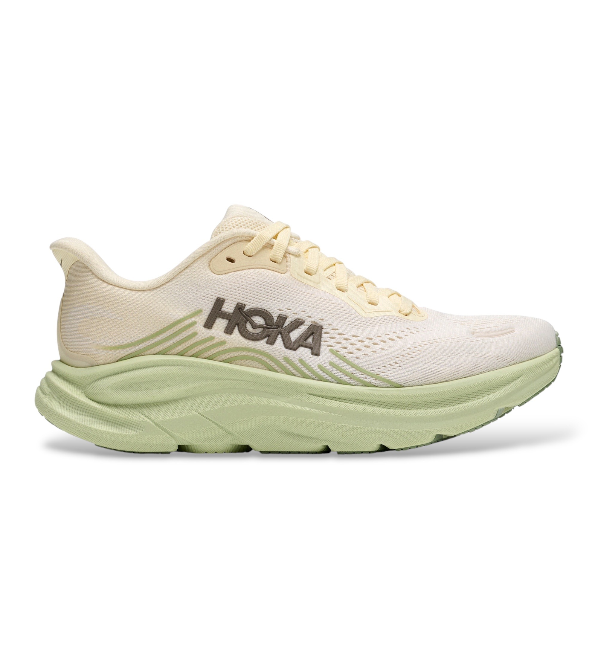 HOKAvoor vrouwen. 1176573 Clifton 11 witte sneakers (40), Plat, 1 tot 3 cm, Veters, Casual, Sportief, Running, Meerdere sporten