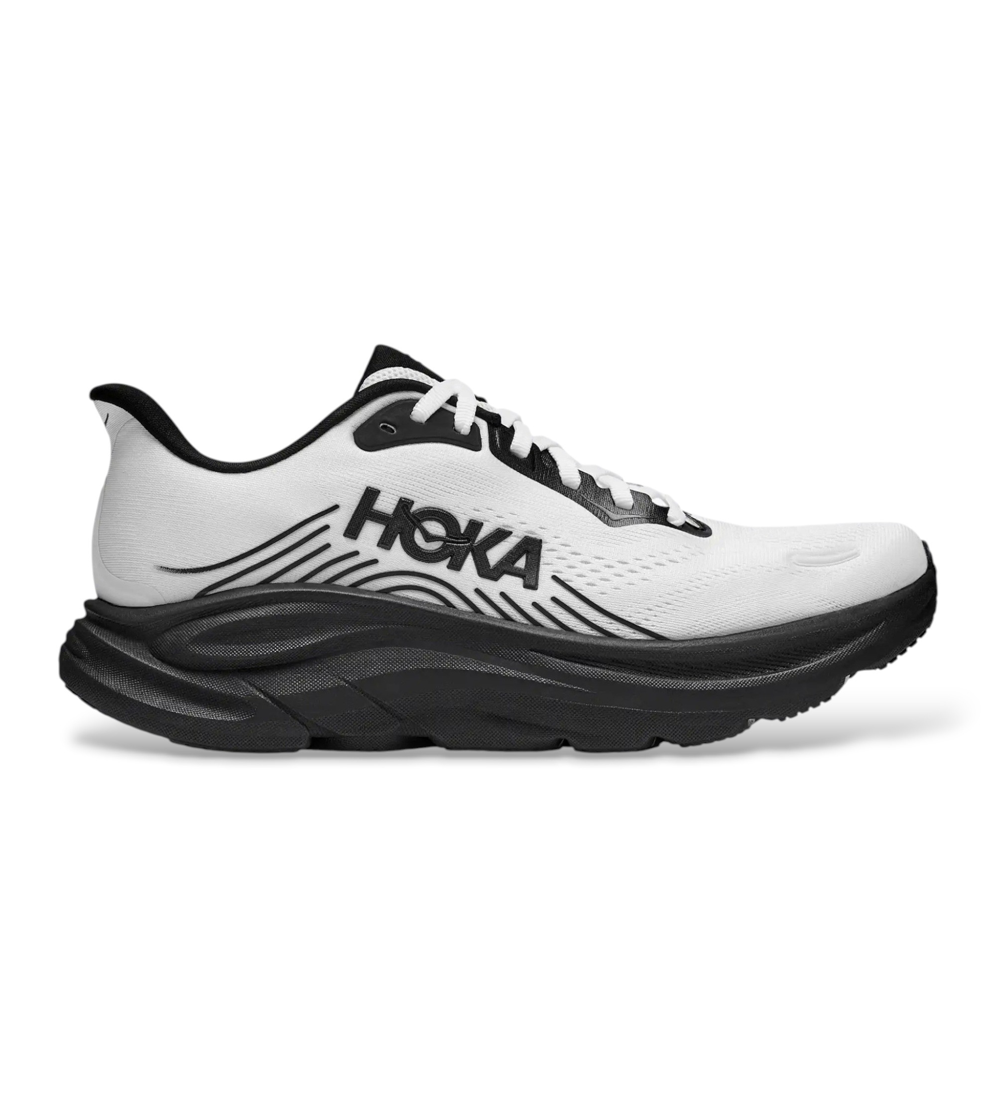HOKA für Herren. 1176572 Clifton 11 Sneaker weiß (46), Wohnung, Schnürsenkel, Lässig, Sportlich, Multisport, Masche