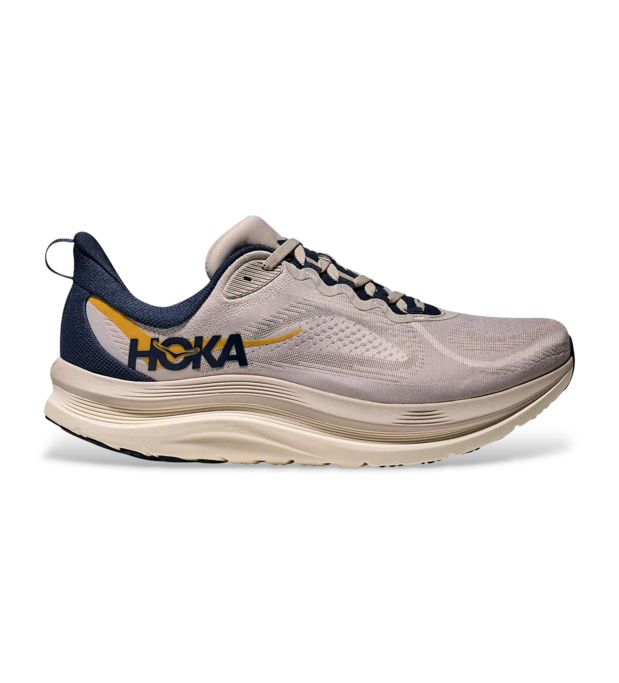 HOKA für Herren. 1171894 Kawana 3 beige Turnschuhe (46), Wohnung, Schnürsenkel, Lässig, Sportlich, Multisport