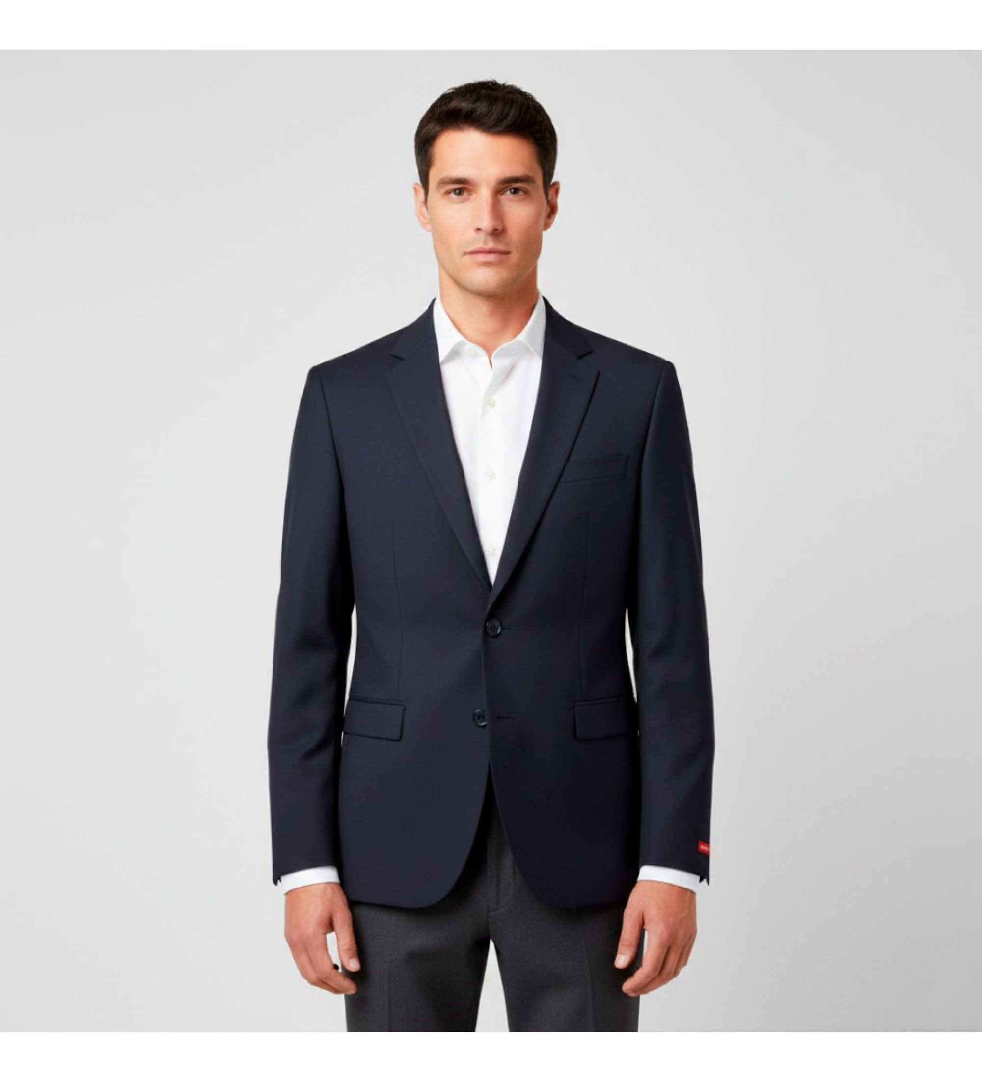 HUGO für Herren. 50544517 Klassischer marineblauer Blazer (46), Lässig, Wolle