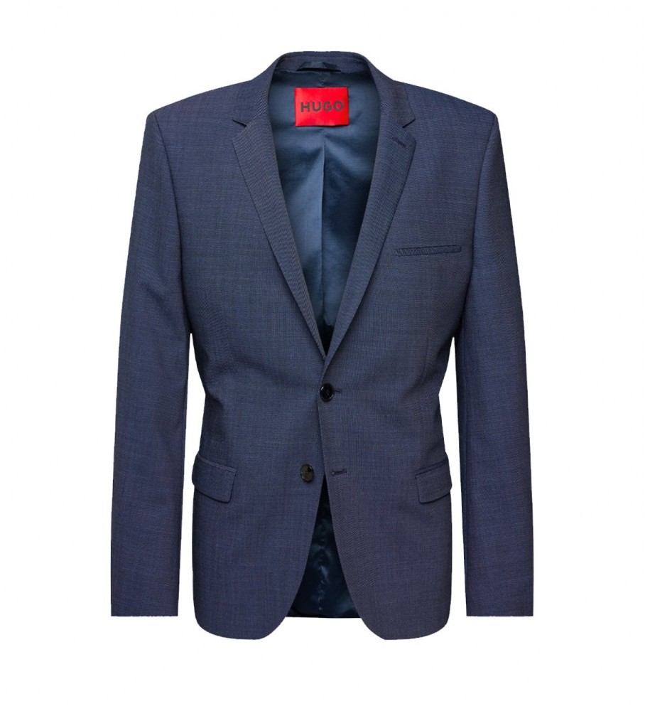 HUGO für Herren. 50495628 Colbert Blazer blau (106), Lässig, Klassisch, Polyester