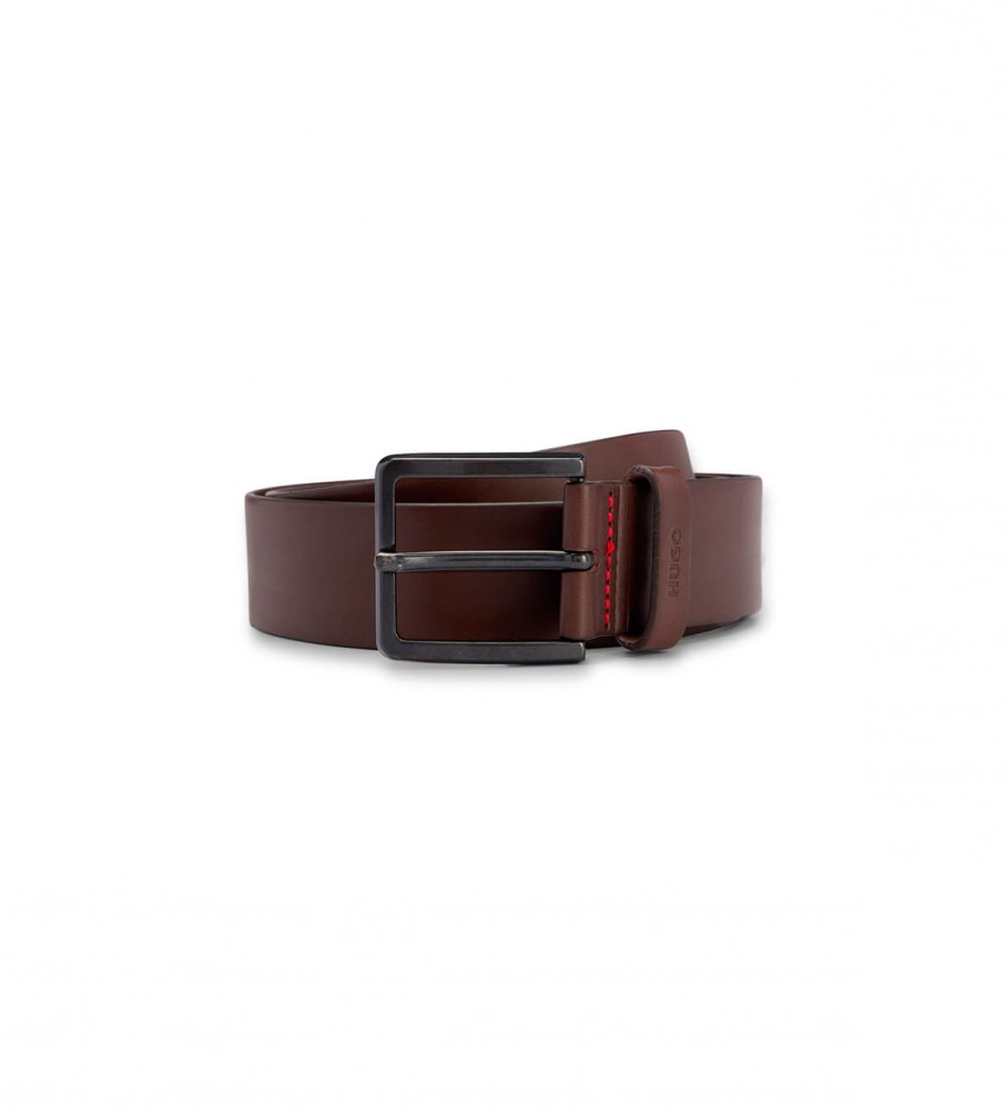 HUGO für Herren. 50385358 Brauner Gionio Ledergürtel (115 cm), Lässig