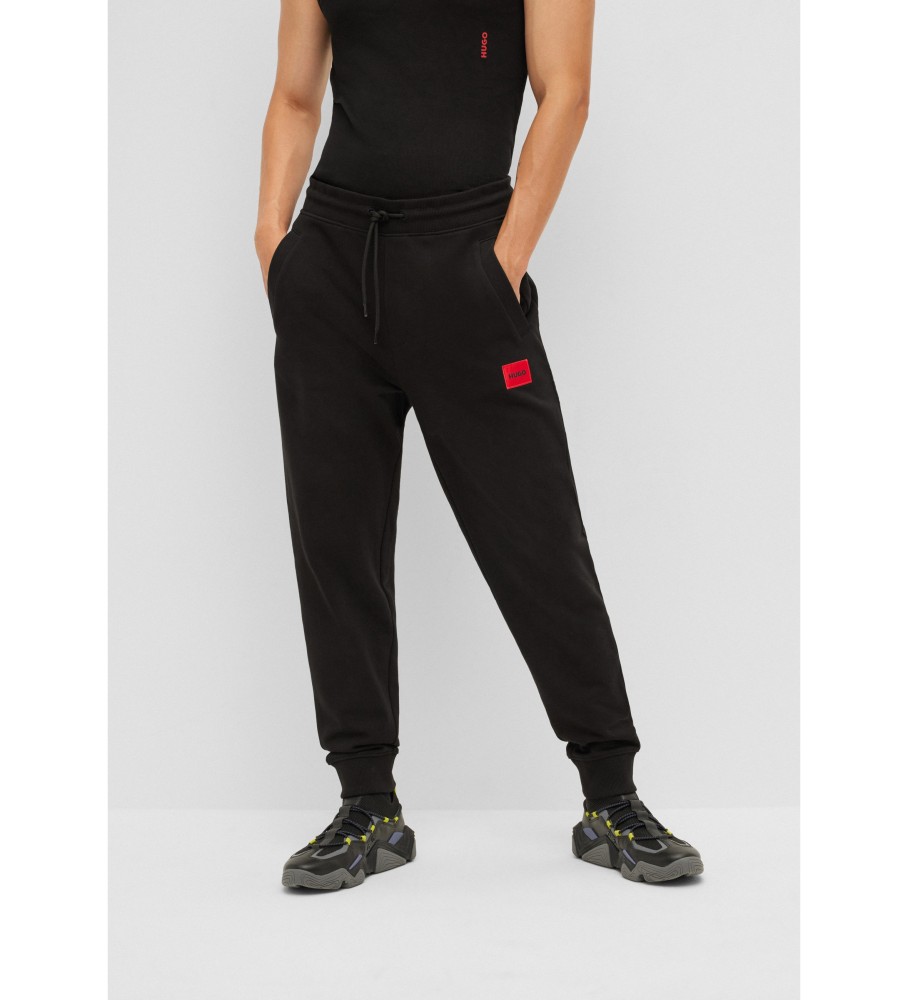 HUGO für Herren. 50447963 Doak-Hose schwarz (S), Lässig, Baumwolle, Nachhaltig