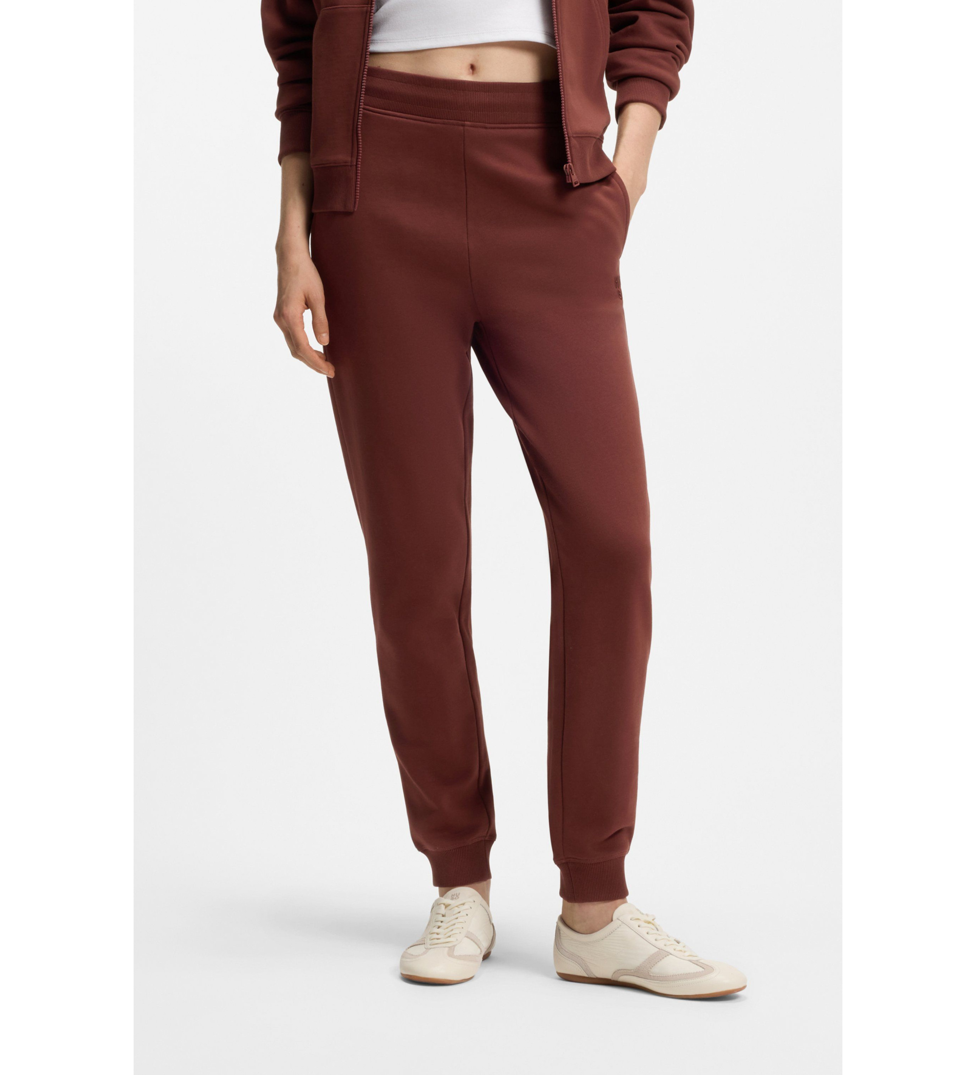 HUGO für Damen. 50522417 Jogginghose Nelfinia braun (S), Lässig, Baumwolle