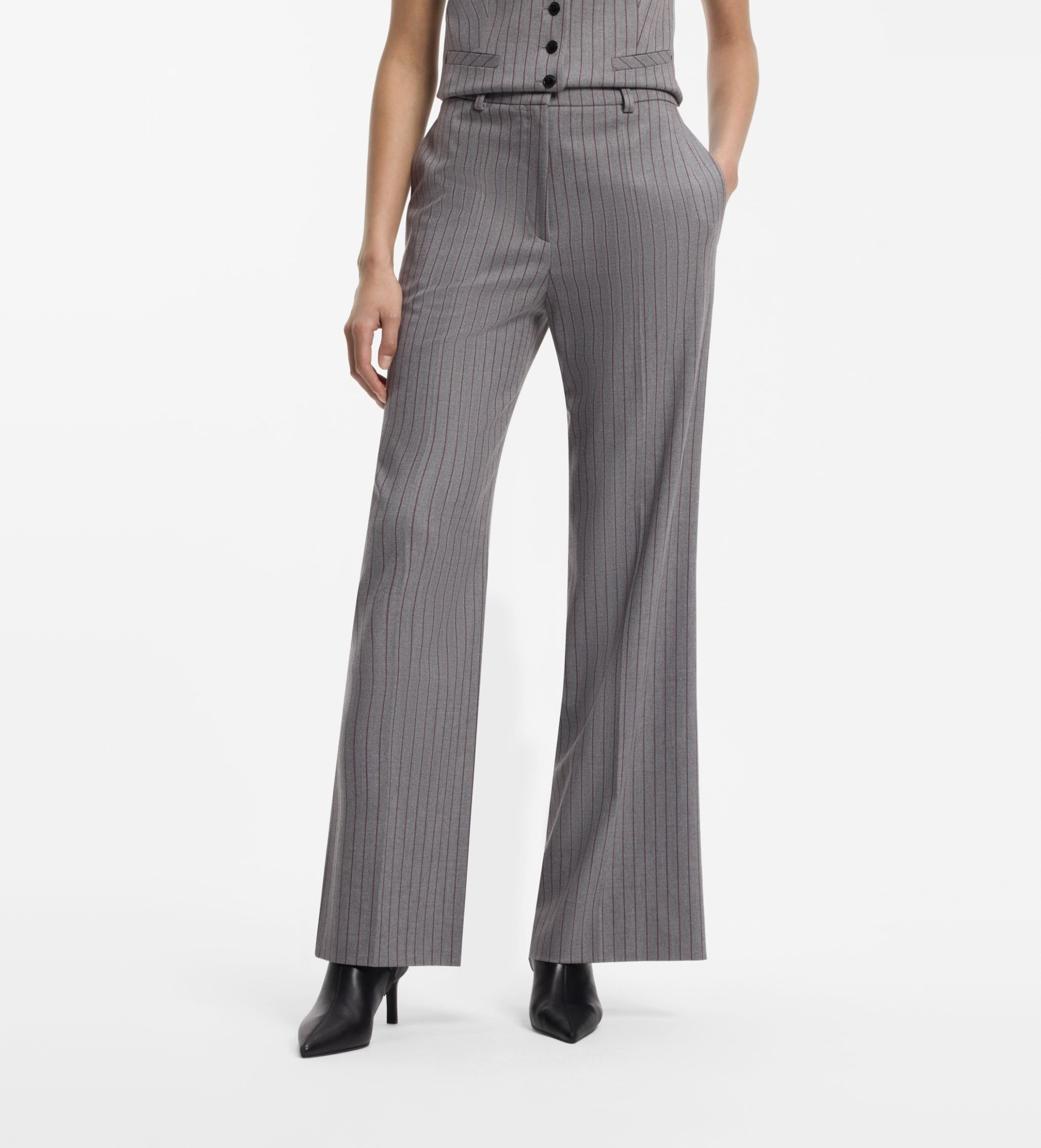 HUGO für Damen. 50569808 Hose Hasmina mehrfarbig (38), Lässig, Polyester