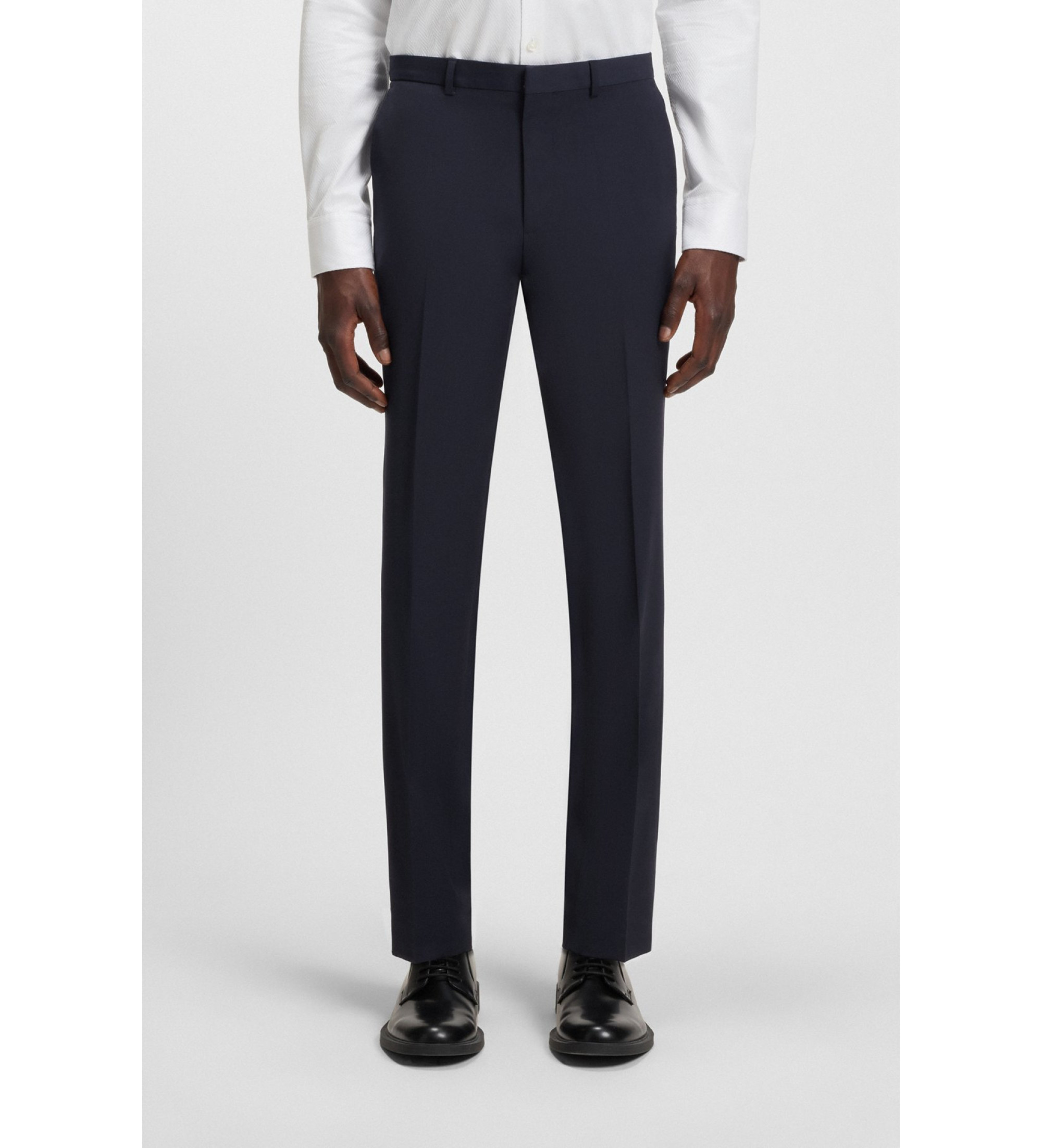 HUGO für Herren. 50540306 Hesten253X marineblaue Hose (48), Lässig, Party, Wolle, Klassisch