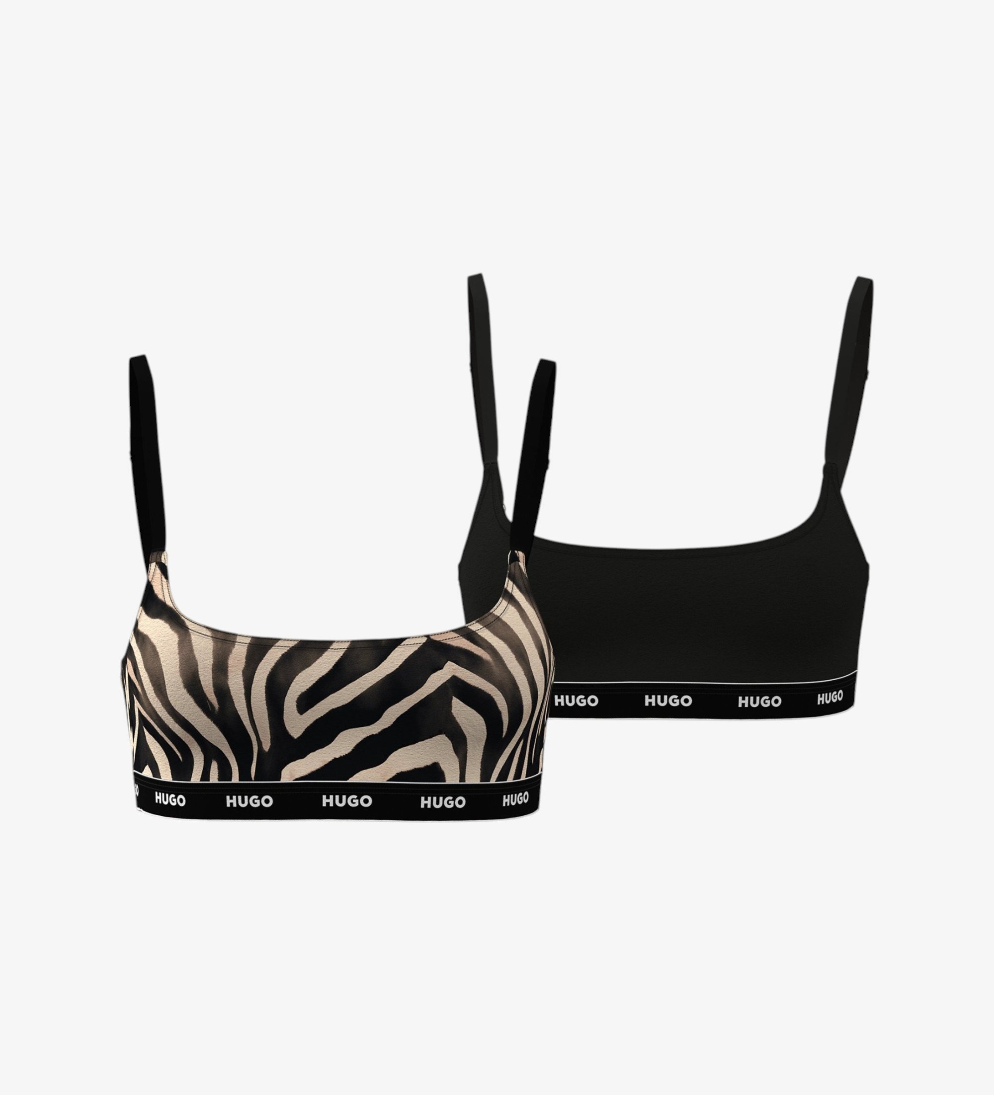 HUGO für Damen. 50545712 Set aus zwei Design-Bralettes (XS), Heimtextilien, Baumwolle