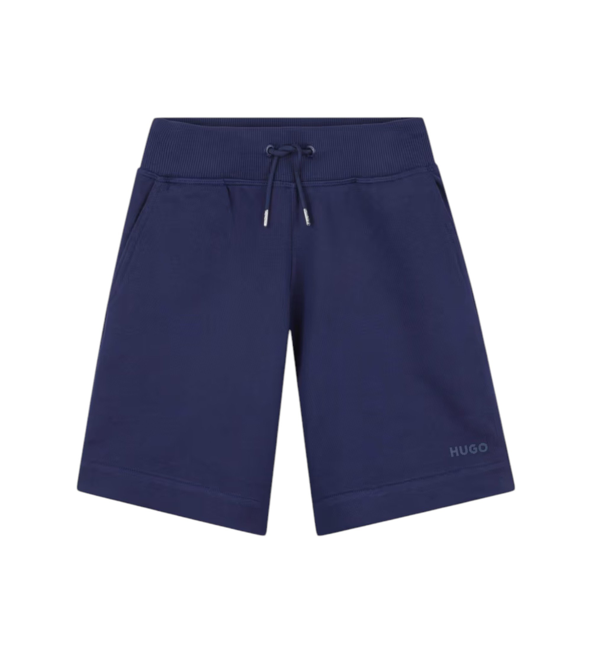 HUGO für Jungen. G00364 Klassische marineblaue Shorts (6Y= 114cm), Lässig, Baumwolle, Kinderbekleidung