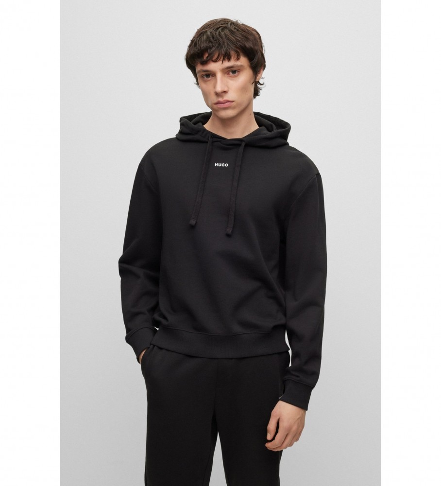 HUGO für Herren. 50486478 Dapo Sweatshirt schwarz (S), Lässig, Baumwolle, Langarm