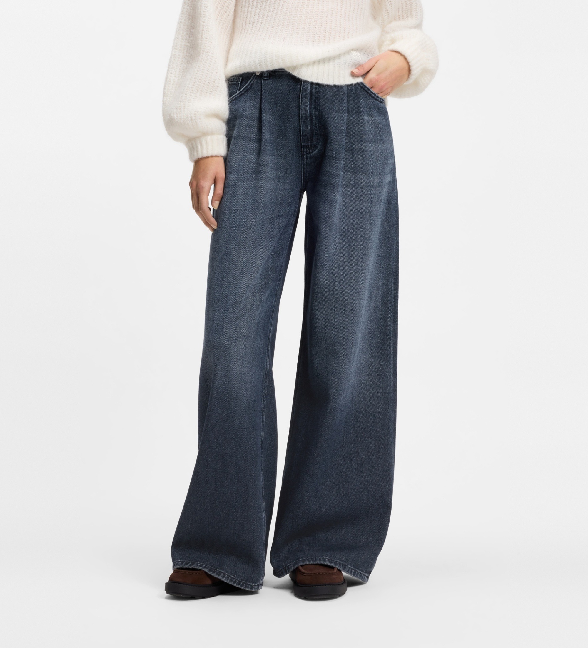 HUGOvoor vrouwen. 50567863 Spijkerbroek 937 marineblauw (26/32), Casual, Katoen