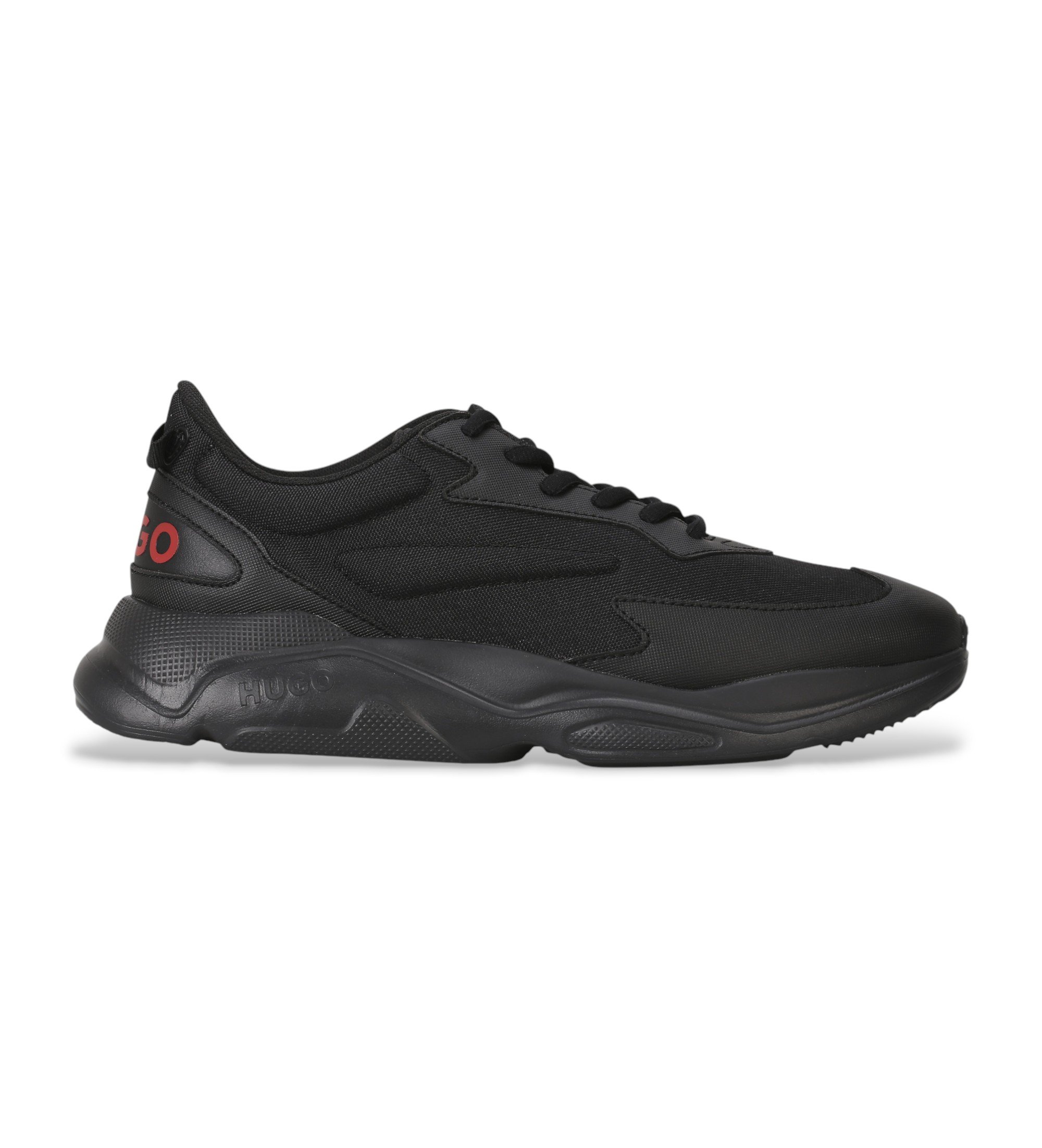 HUGO für Herren. 50536960 Turnschuhe Leon Runn schwarz (40), Wohnung, Schnürsenkel, Lässig