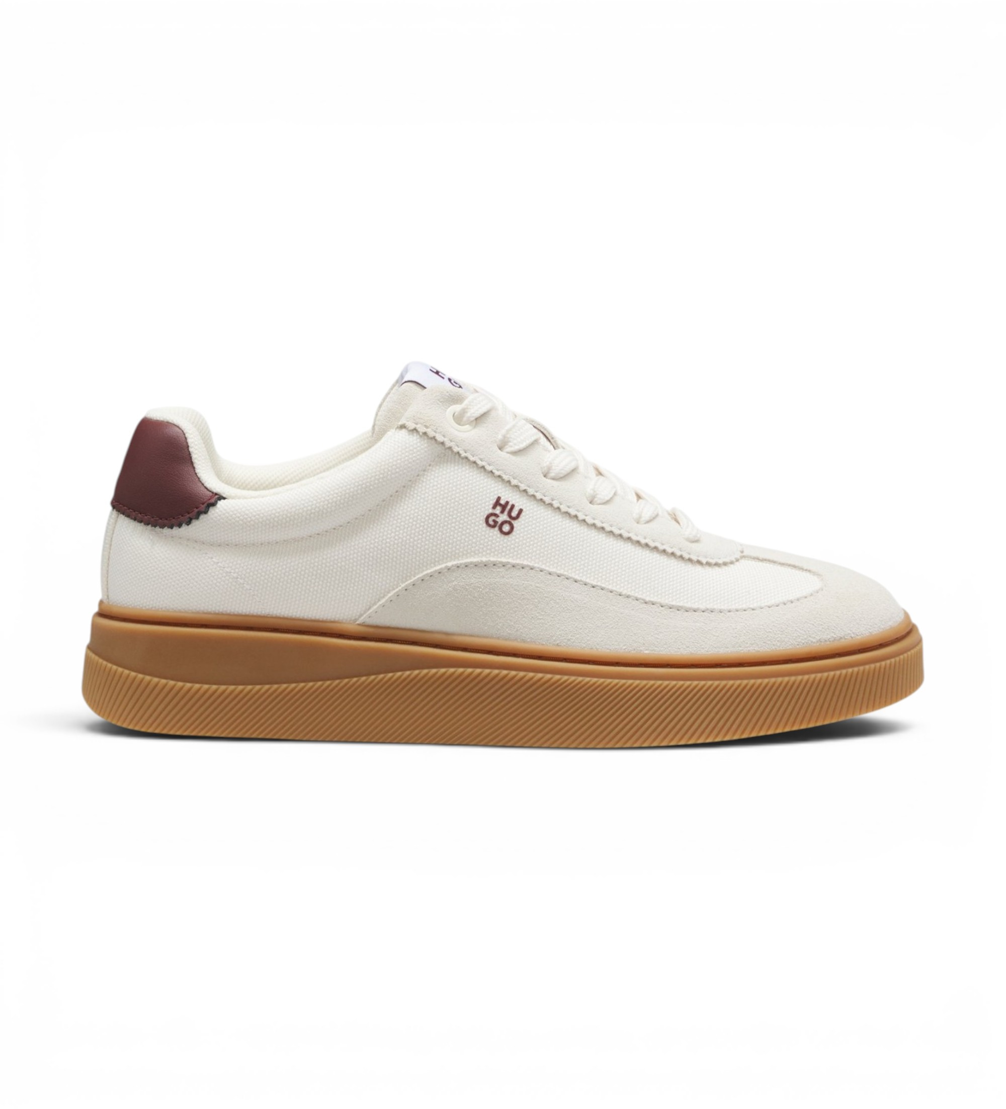 HUGO für Damen. 50569344 Lyzz Tenn Sneaker weiß (41), Wohnung, Schnürsenkel, Lässig