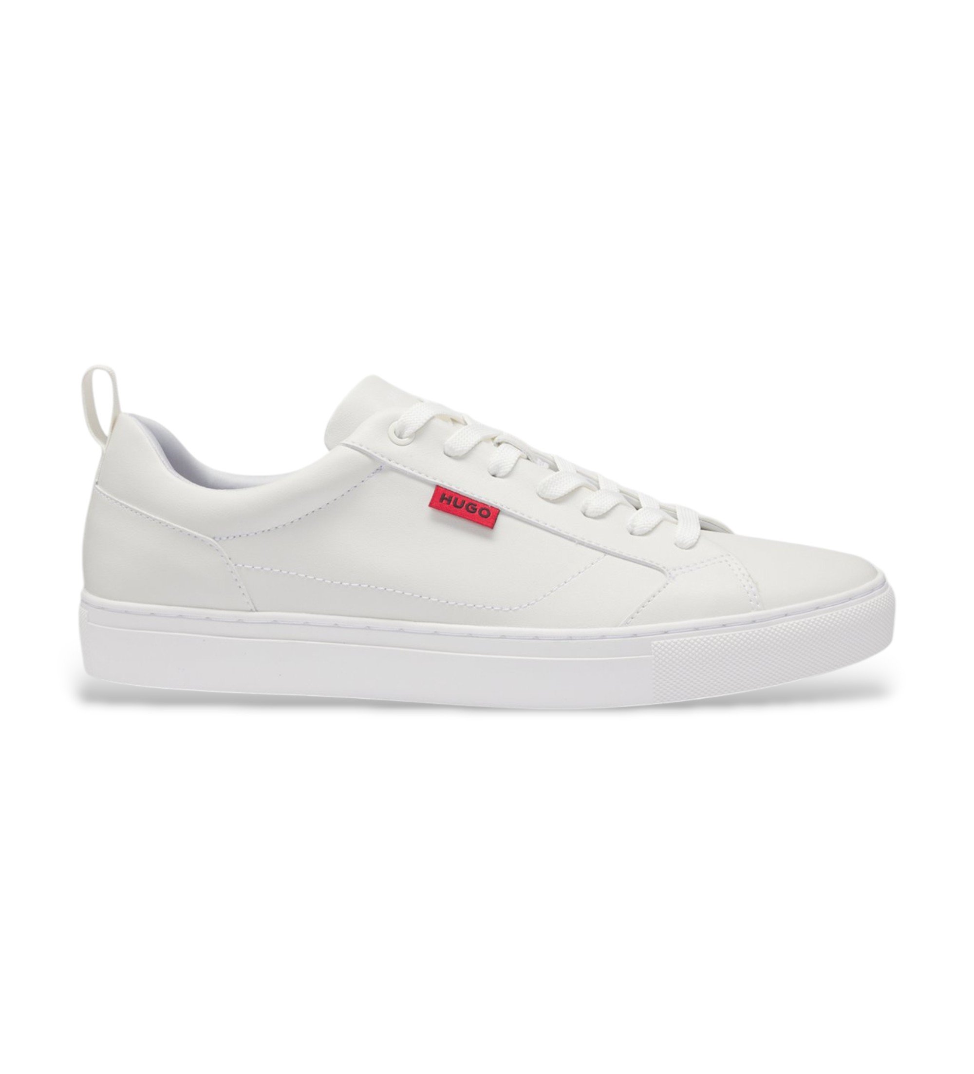 HUGO für Herren. 50541210 Turnschuhe Morrie weiß (45), Wohnung, Schnürsenkel, Lässig