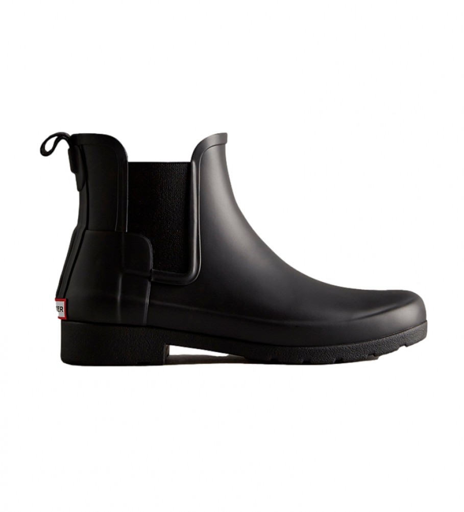 Hunter für Damen. WFS2201RMA Raffinierte Chelsea-Stiefeletten schwarz (35/36), Lässig