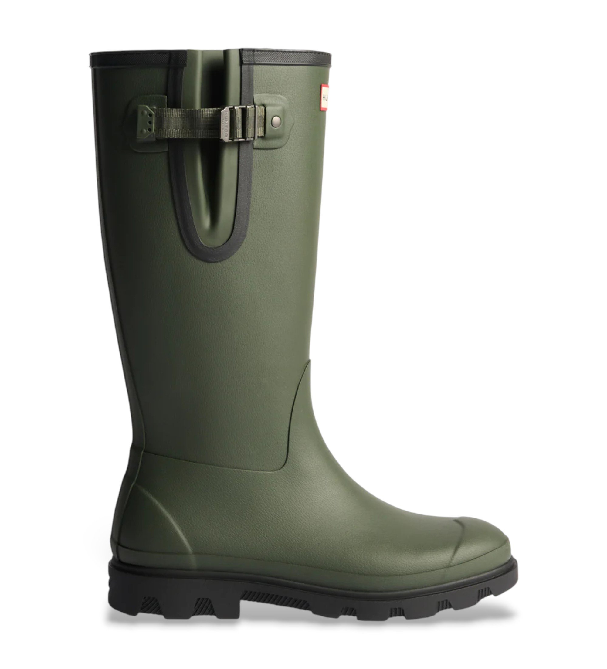 Hunter für Damen. FRU0003251 Verstellbare Downpour-Stiefel grün (37), Wohnung, Keine, Wasserdicht