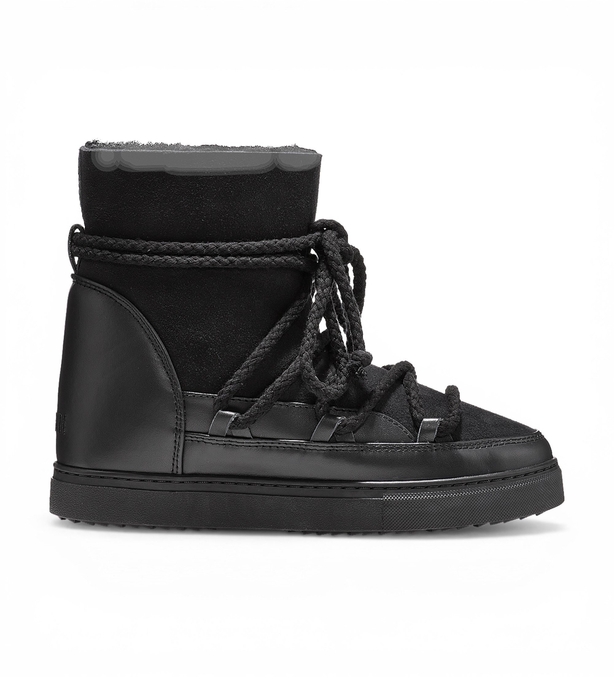 Inuikii für Damen. 1001.004.0042 Lederstiefel Classic Wedge schwarz (41), 3 bis 5 cm, Keine, Lässig, Klassisch