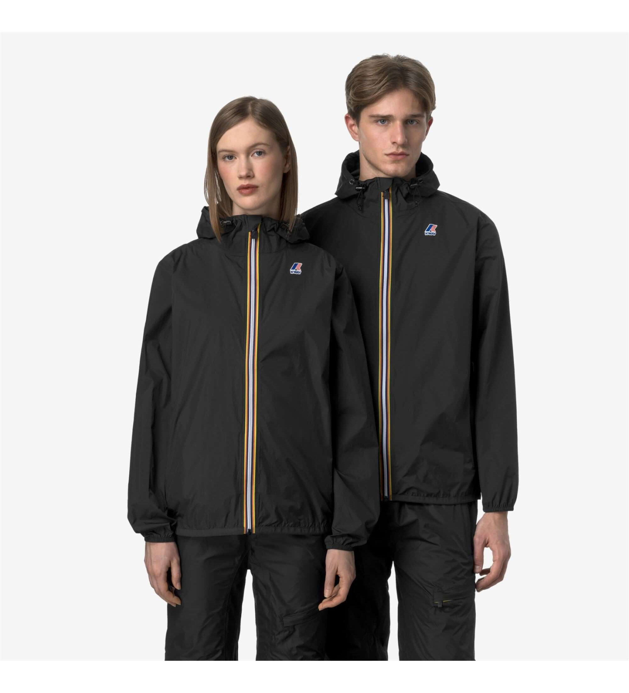 K-way Unisex. K2123ZW Jacke Claude schwarz (XXL), Lässig, Nylon, Langarm