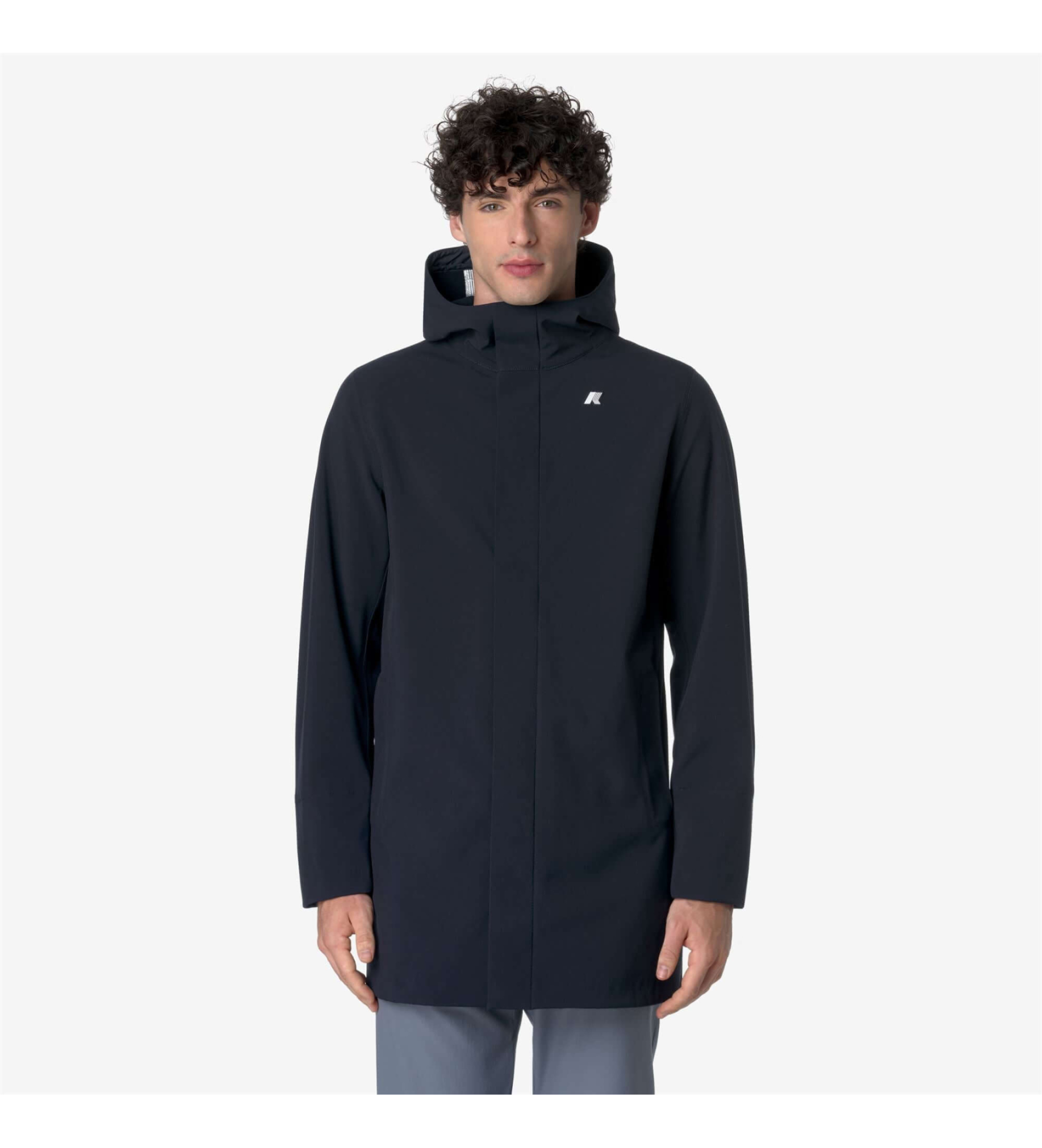 K-way für Herren. K7126UW Marlyn Bonded Jacke navy (S), Blau, Lässig, Nylon, Marine