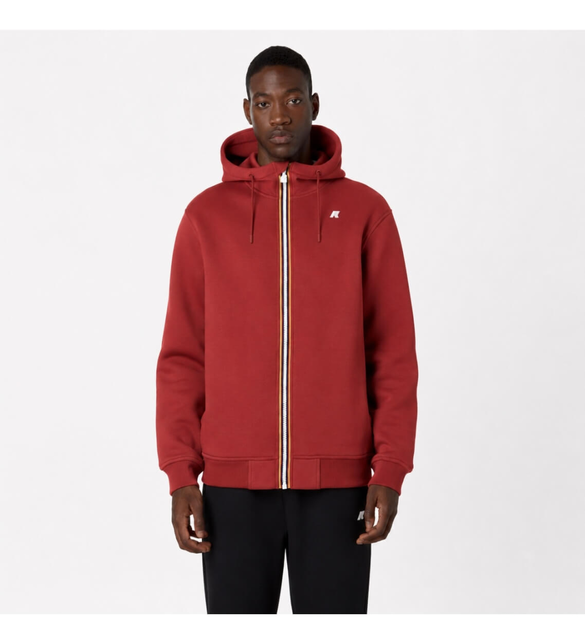 K-way für Herren. K2141DW Fleecejacke Rainer Spacer rot (L), Lässig, Polyester