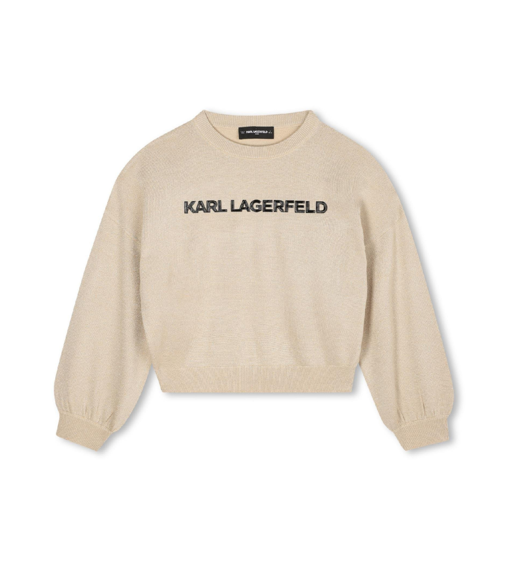 Karl Lagerfeld für Mädchen. Z30937 Pullover Marca beige (16Y= 174cm), Lässig, Baumwolle, Kinderbekleidung