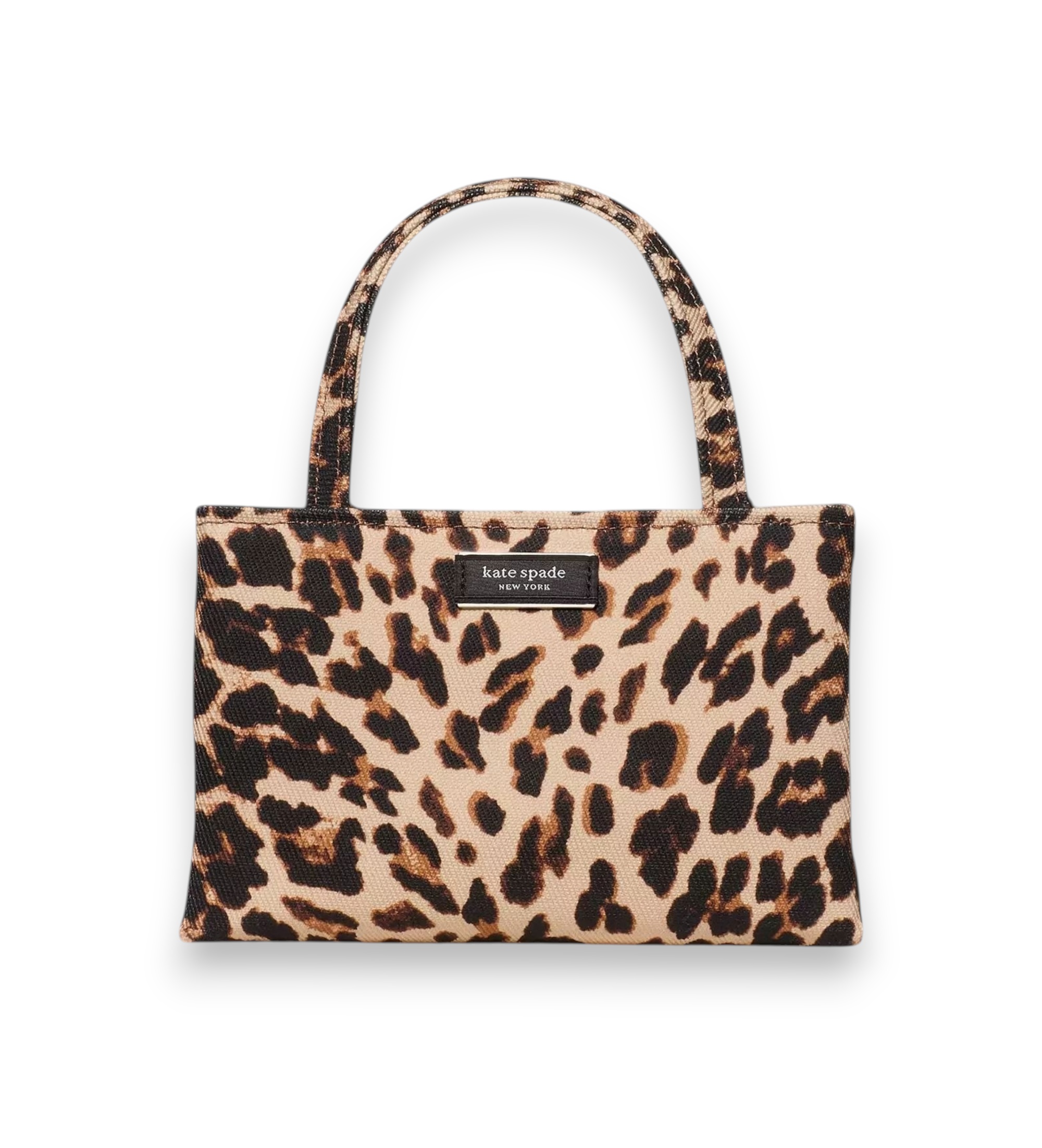 Kate Spade für Damen. KM247 Mini Sam Icon Tasche beige (OSFA), Lässig, Tierdruck, Segeltuch