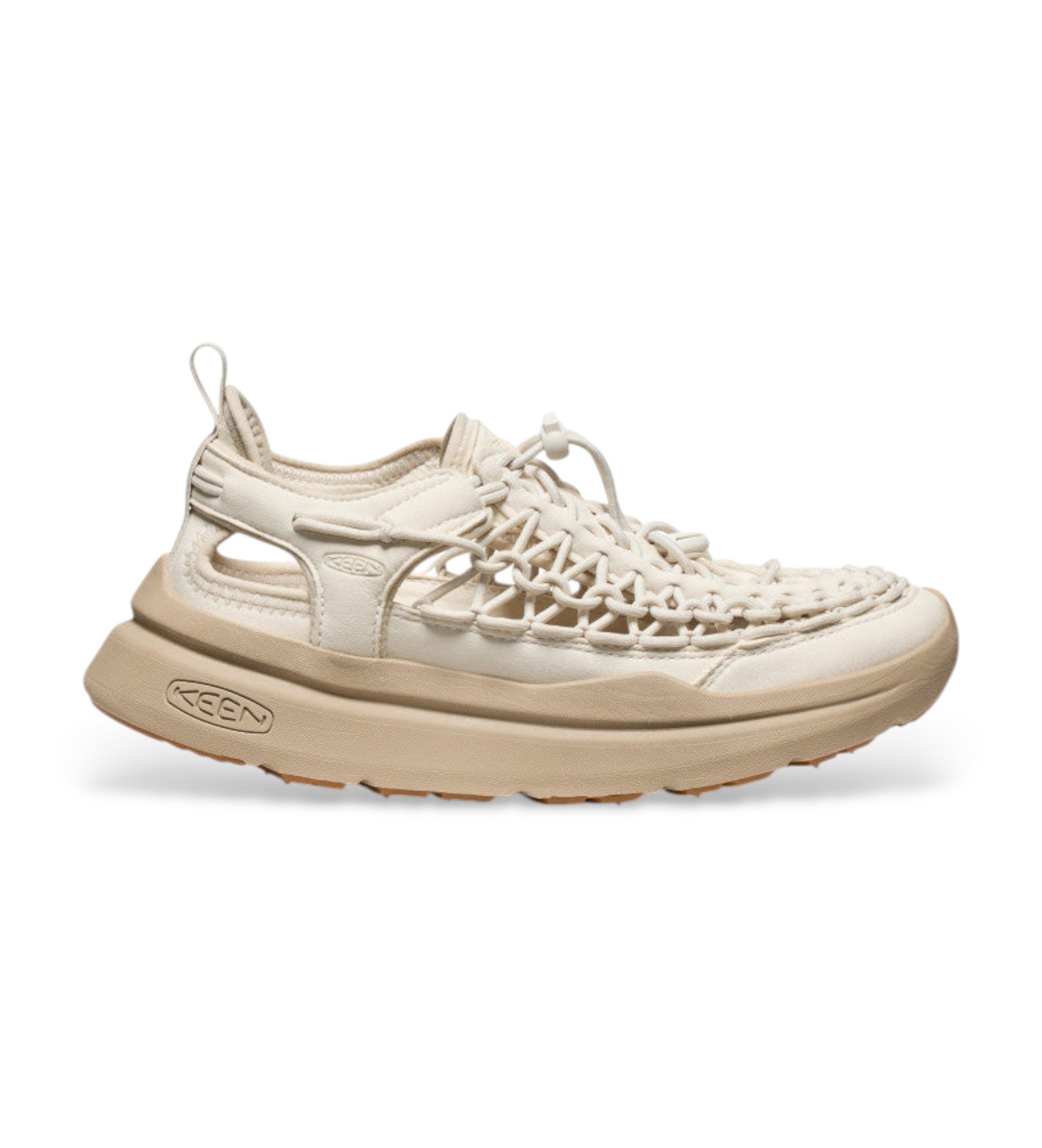 Keen für Damen. 1030268 Turnschuhe Uneek Wk beige (38), 3 bis 5 cm, Schnürsenkel, Lässig