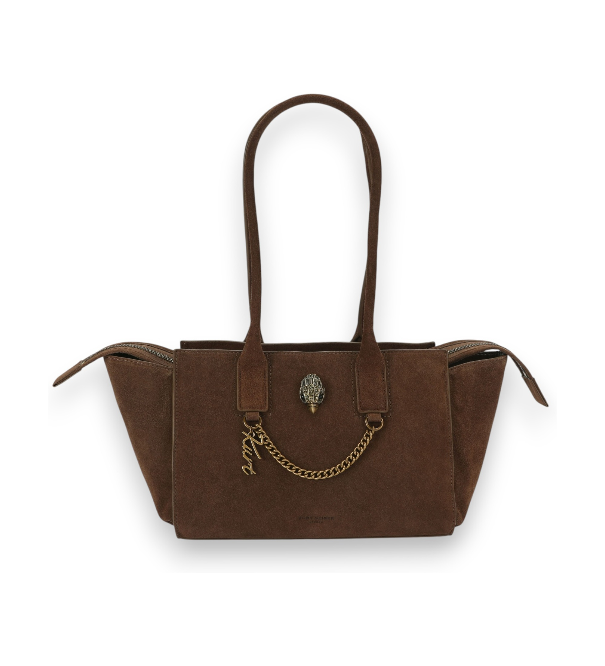 Kurt Geigervoor vrouwen. 6152330209 Bruine Sloane Shopper tas van suède (OSFA), Casual