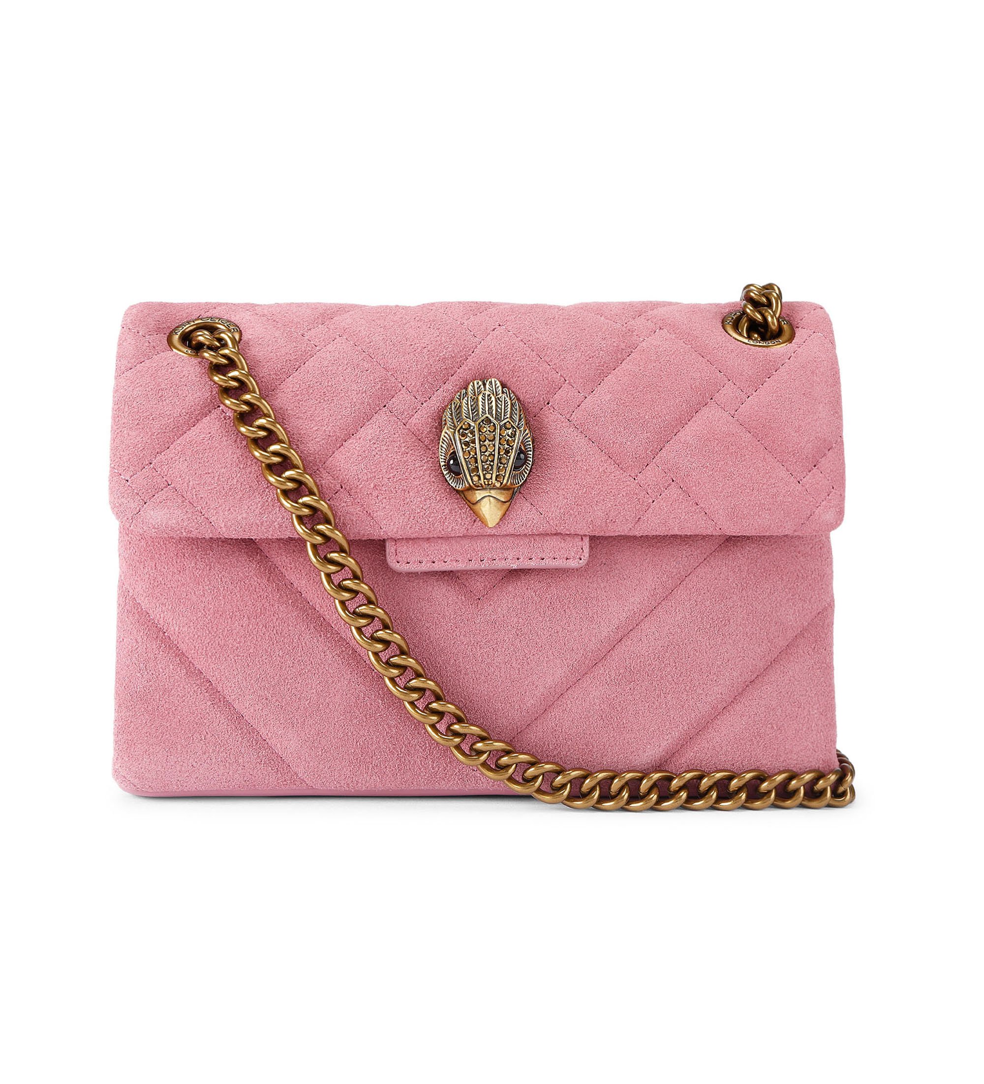 Kurt Geiger für Damen. 5017398219 Tasche aus rosa Wildleder (OSFA), Lässig